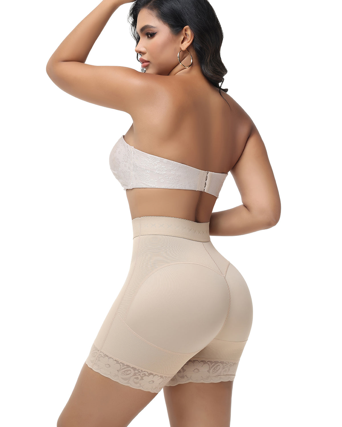 Shapshe® Lace Trim High Waist Butt Lift Shaping Shorts (Pre-Sale)