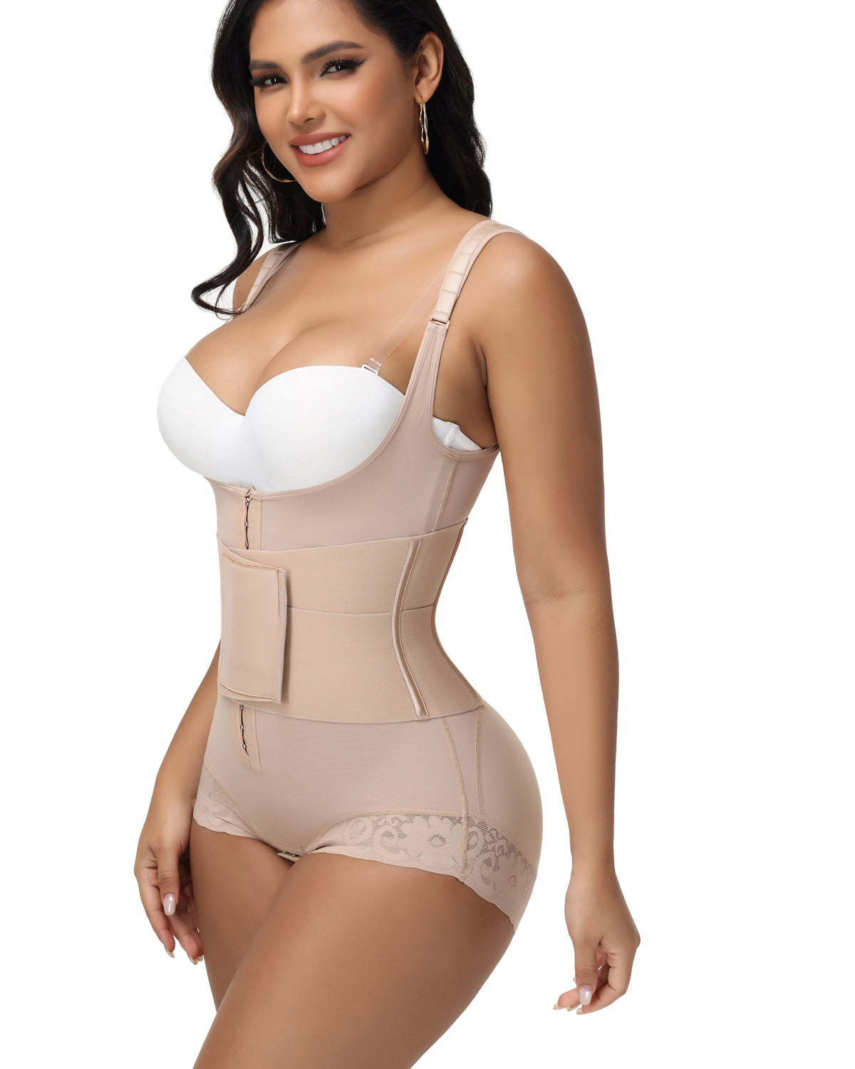 Shapshe® Fajas Open Bust Post Surgery Waist Trainer Body Shaper
