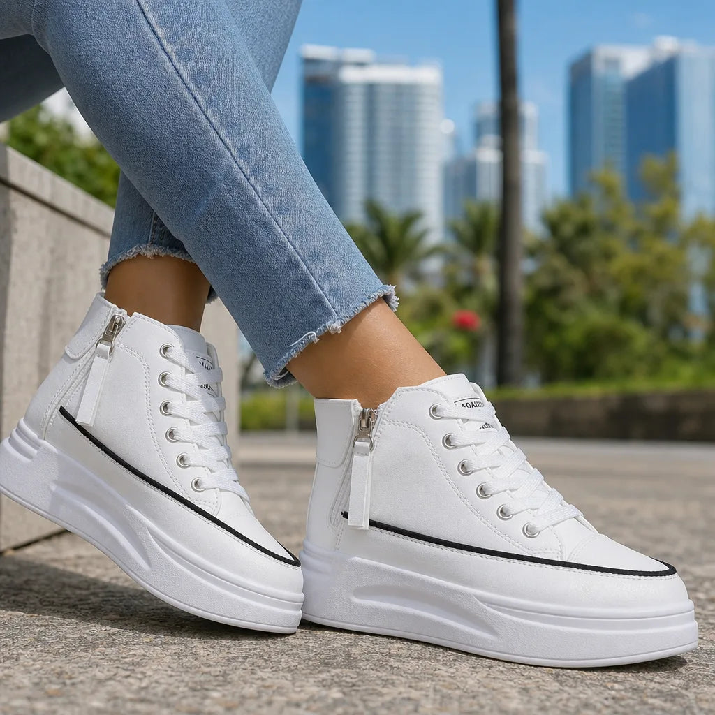 Kaci Platform High-Top Sneakers