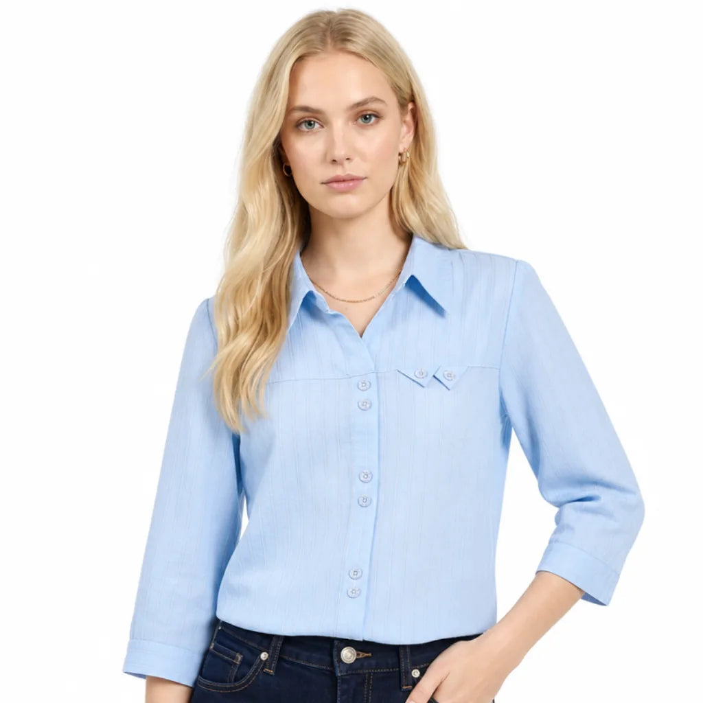 Kacie Silk Striped Shirt