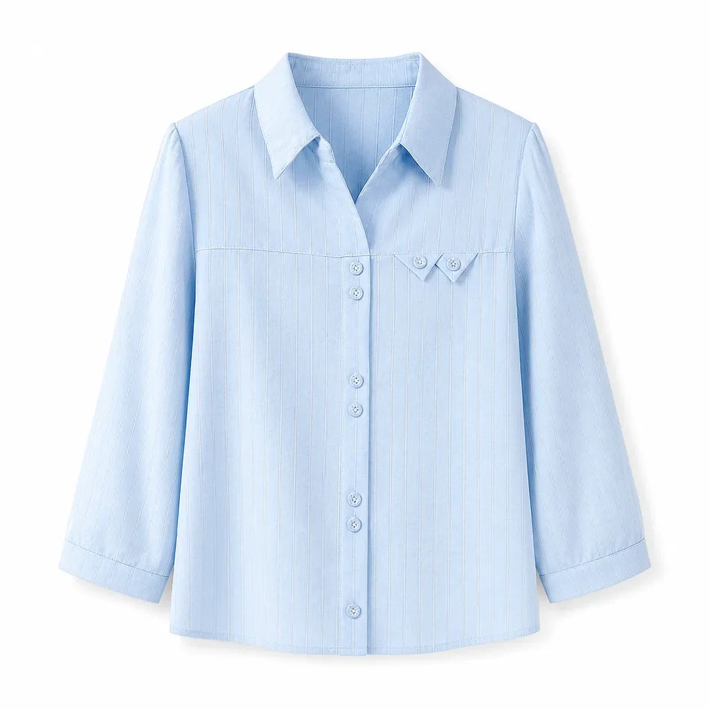 Kacie Silk Striped Shirt