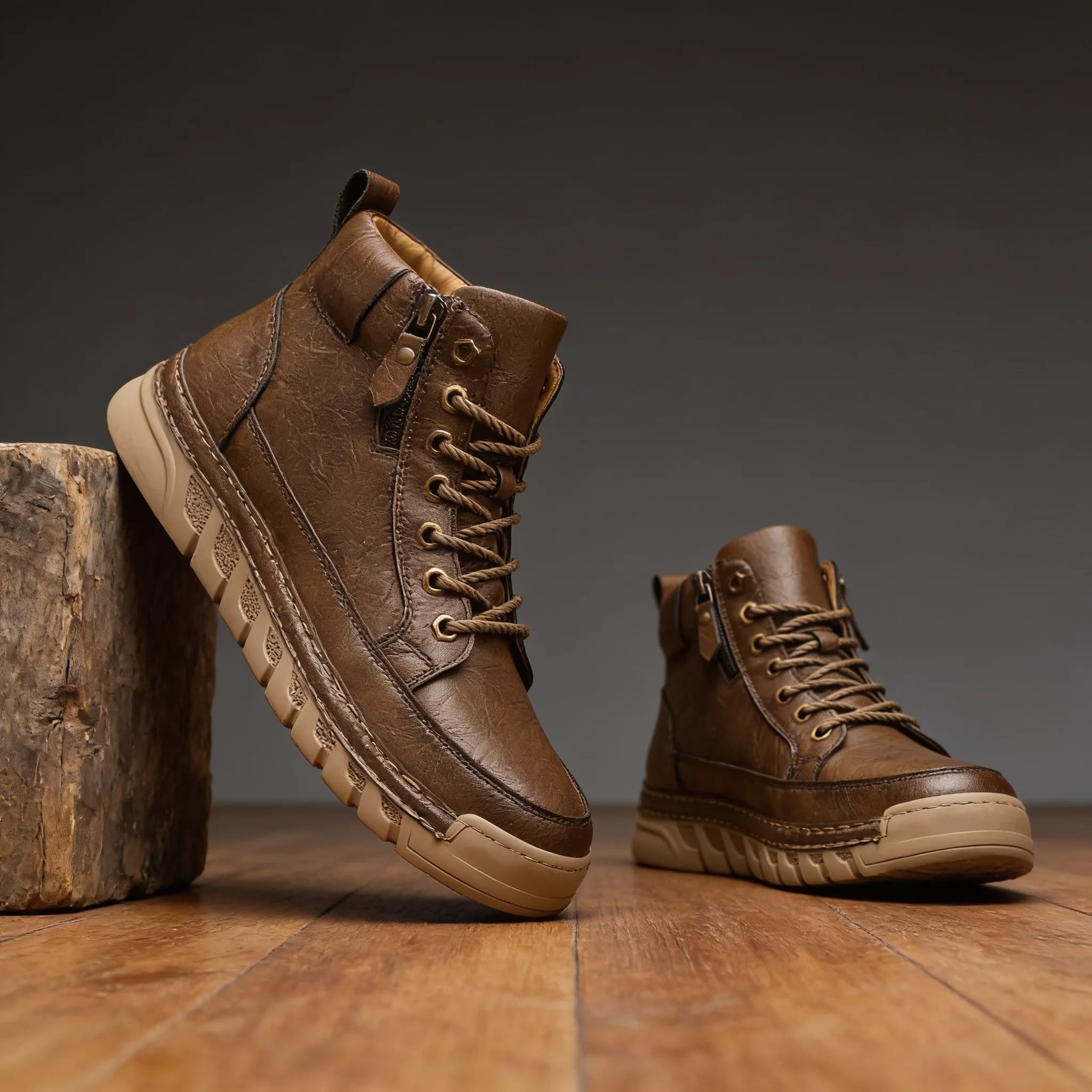 Kennedy Page | Men's Fall Leather Hiking Boots
