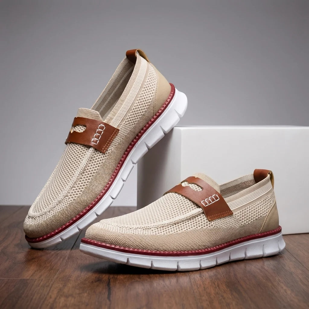 Bill Mesh Knit Loafers