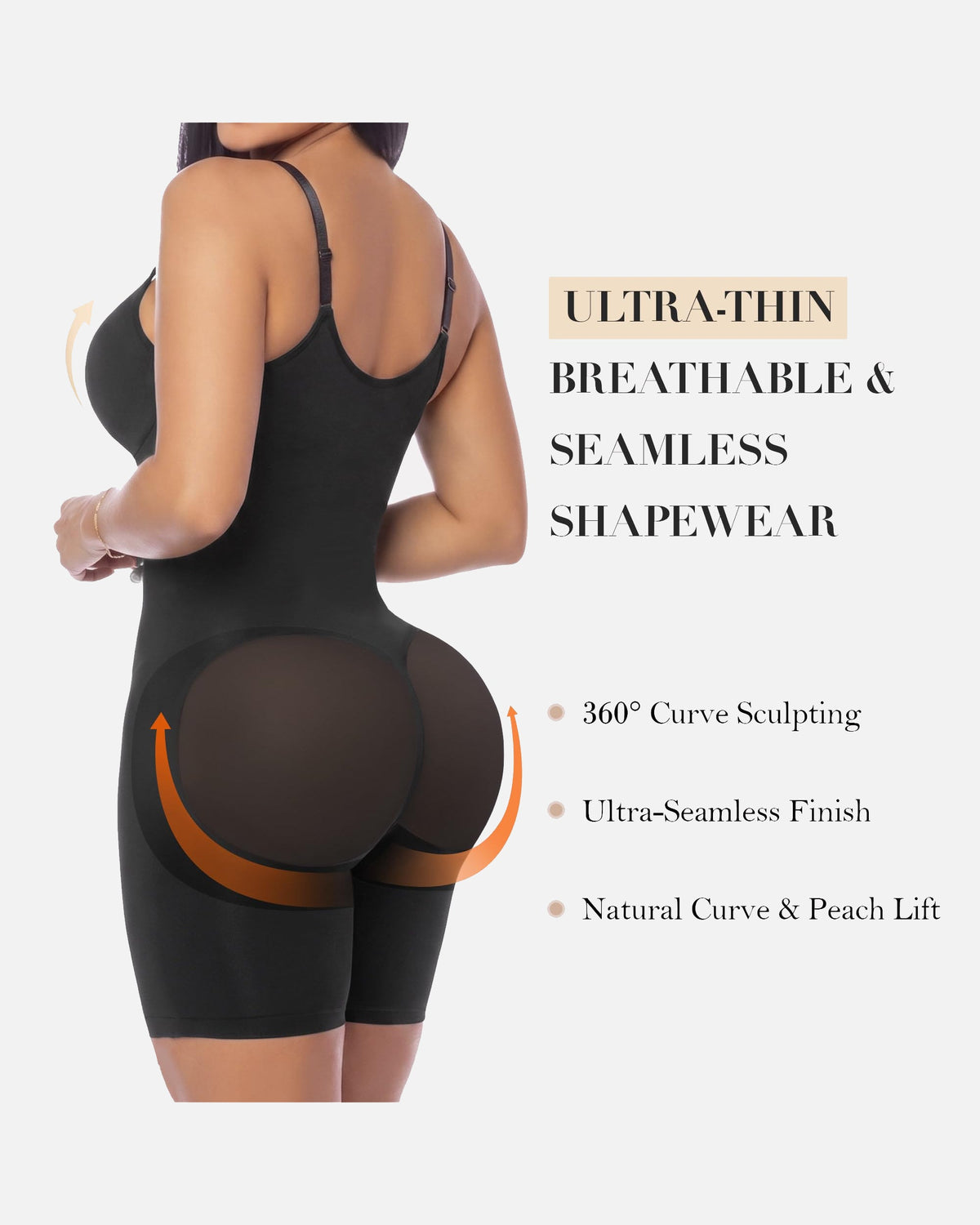 Seamless Sculpt Mid-Thigh Zipper Bodysuit