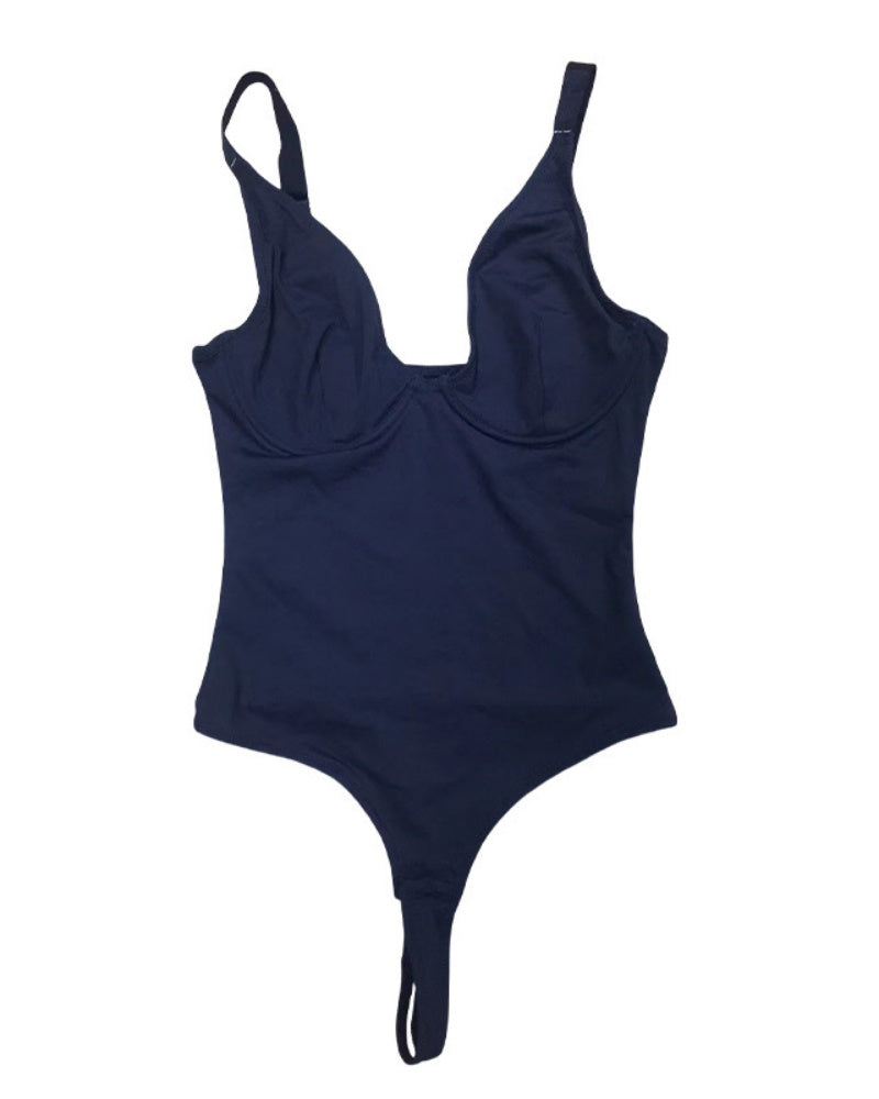 Compression Deep V Tummy Control Seamless Shapewear Bodysuit
