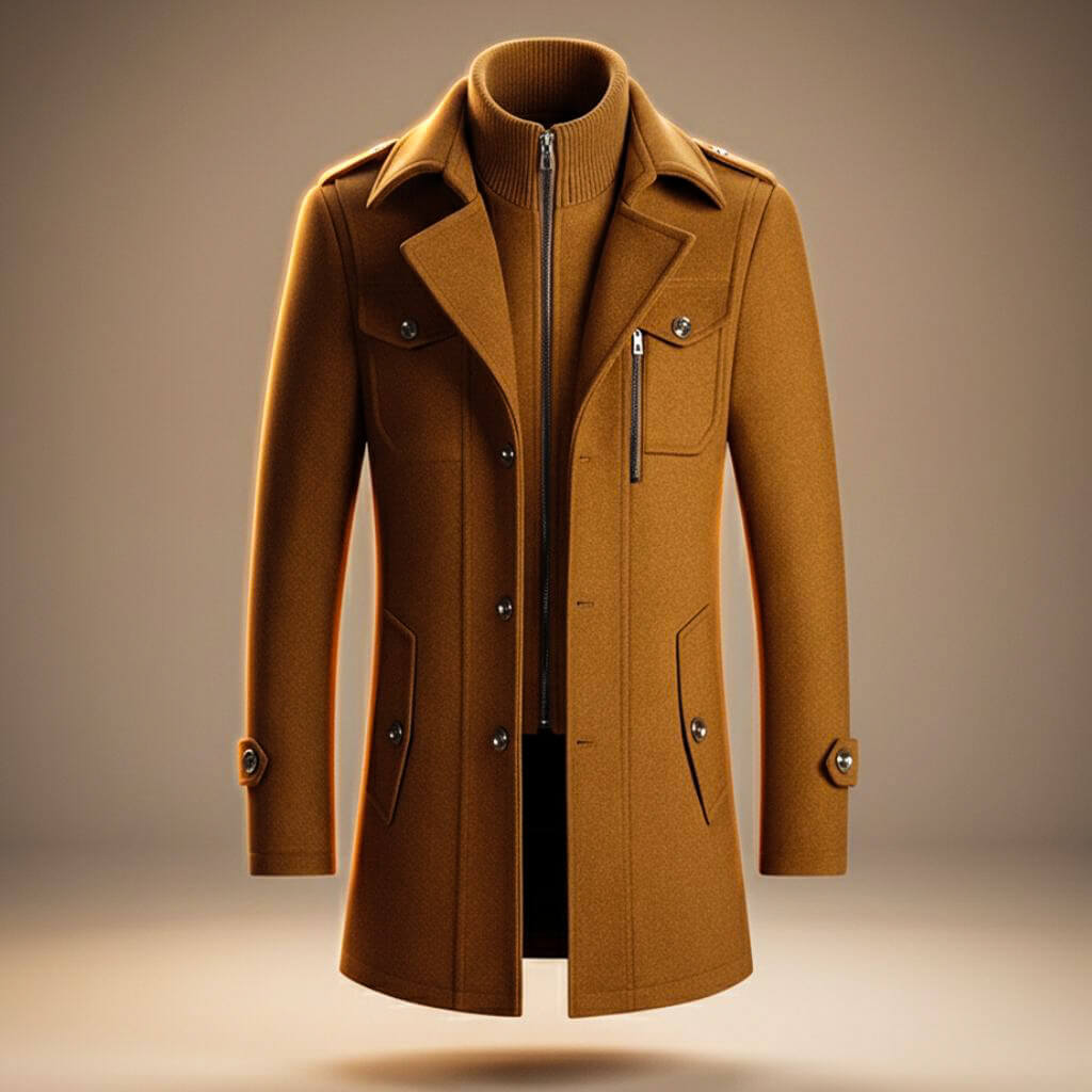 Marco Legacy Virgin Wool Coat - By Qivii