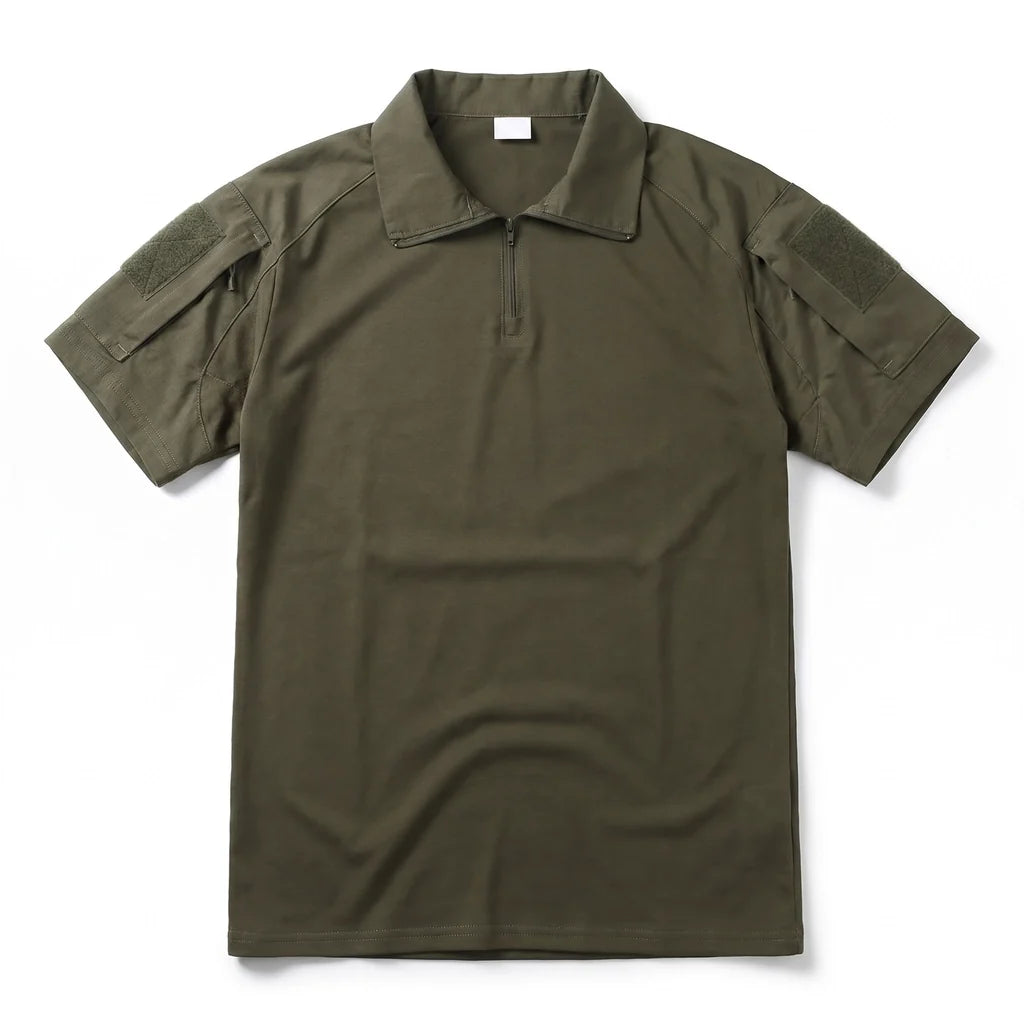 Lewis Quarter-Zip Camo Polo