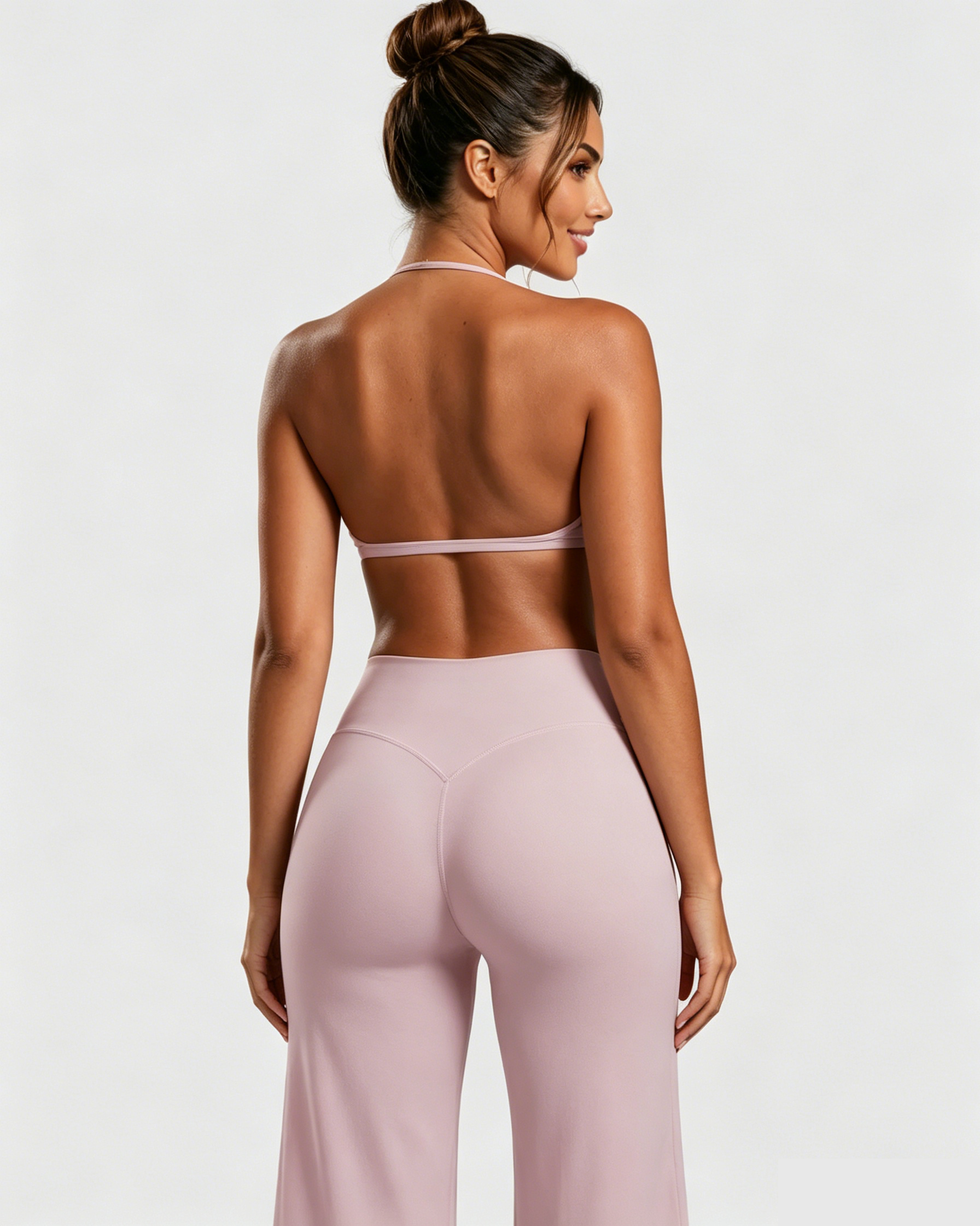 Cpari Wide-Leg Pants Yoga Sportswear Set - By Qivii