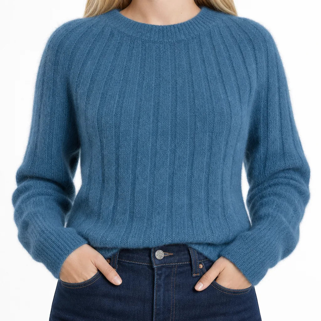 Linnea | Womens Ribbed Knit Cozy Sweater for Fall