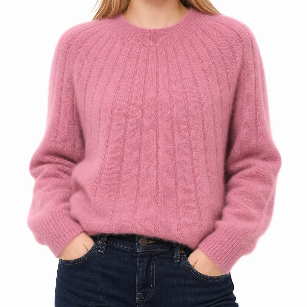 Linnea | Womens Ribbed Knit Cozy Sweater for Fall