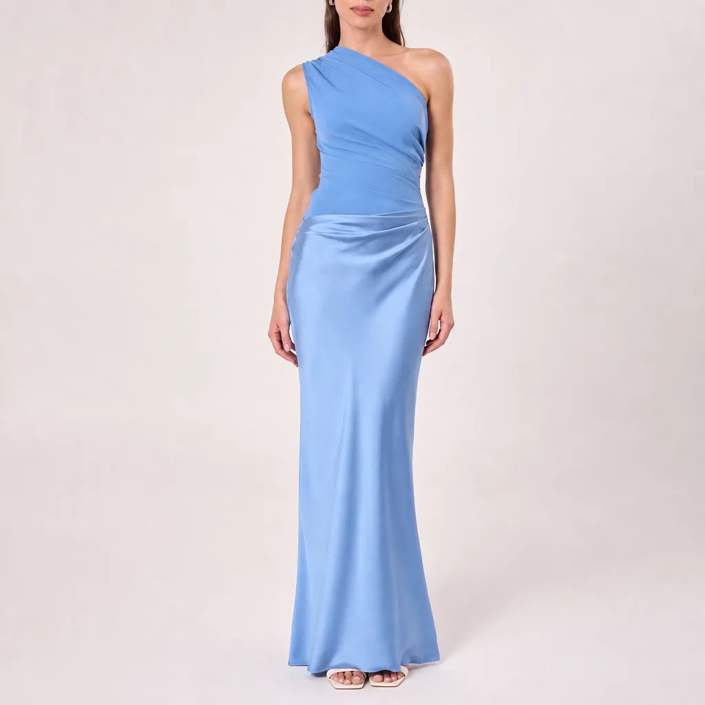 Livia | Womens One-Shoulder Elegant Maxi Dress