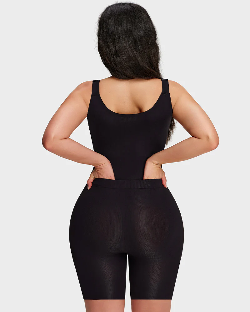 Seamless Easy Release Back Mid Thigh Seamless Tummy Control Shaping Bodysuit