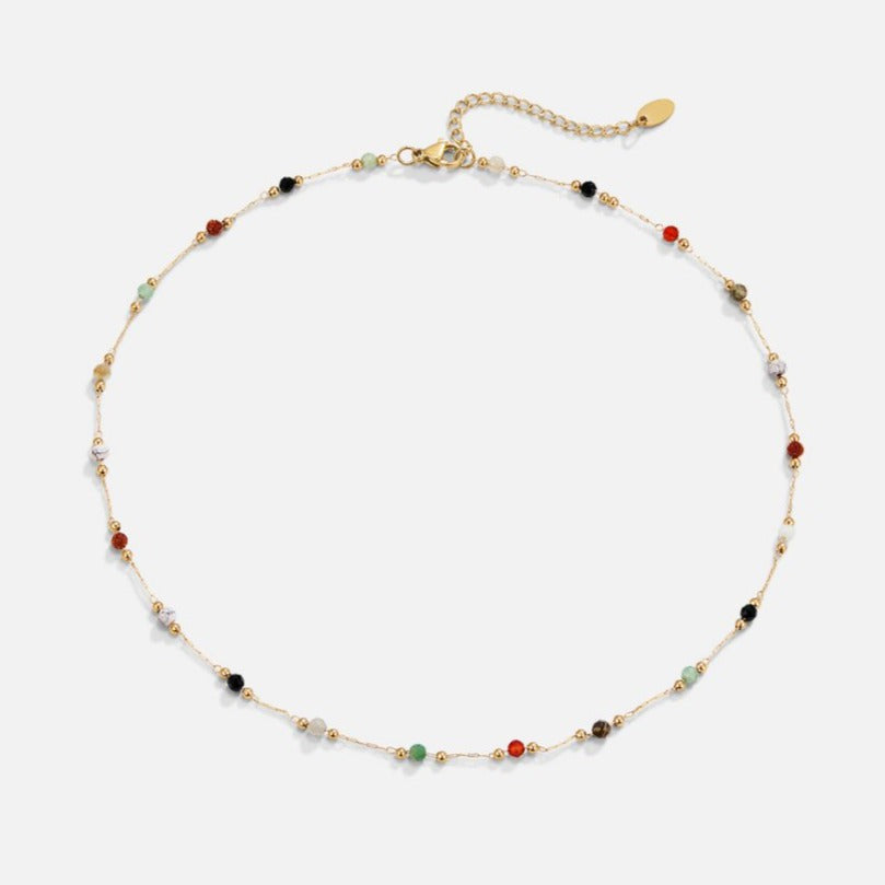 Minimalistische Collier met Steen - By Qivii