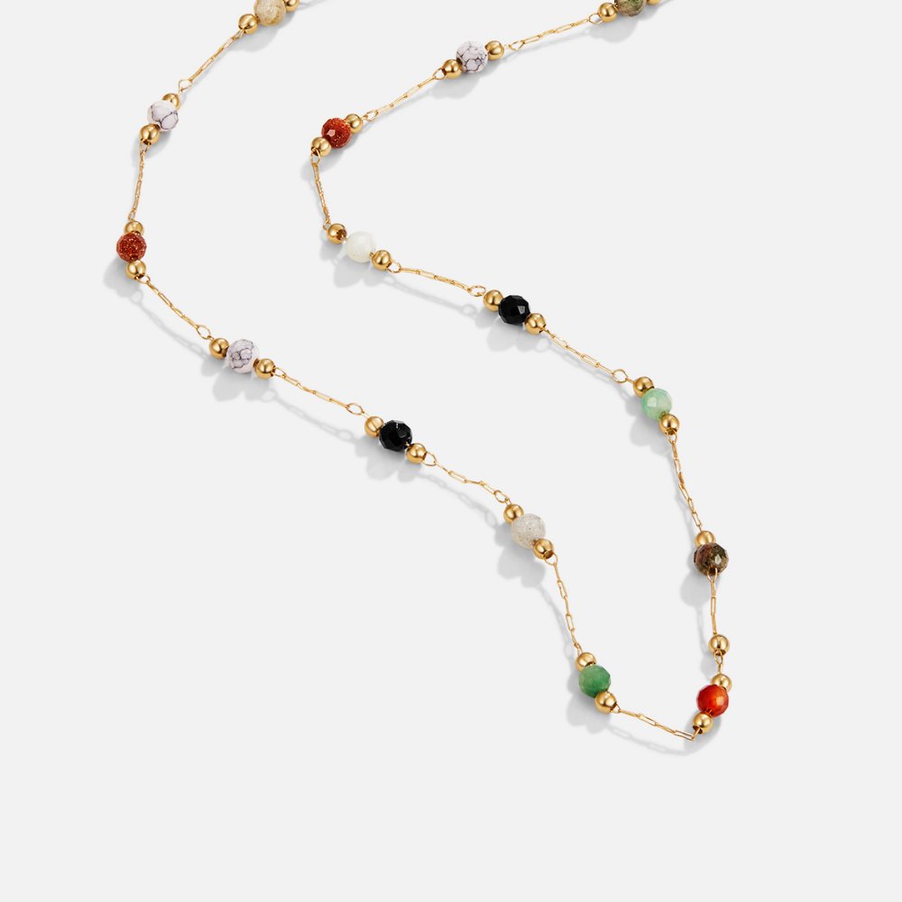 Minimalistische Collier met Steen - By Qivii