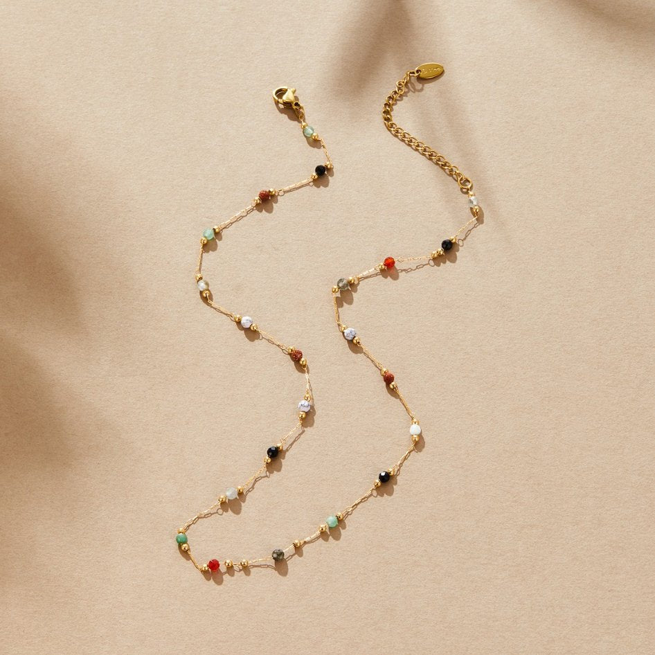 Minimalistische Collier met Steen - By Qivii