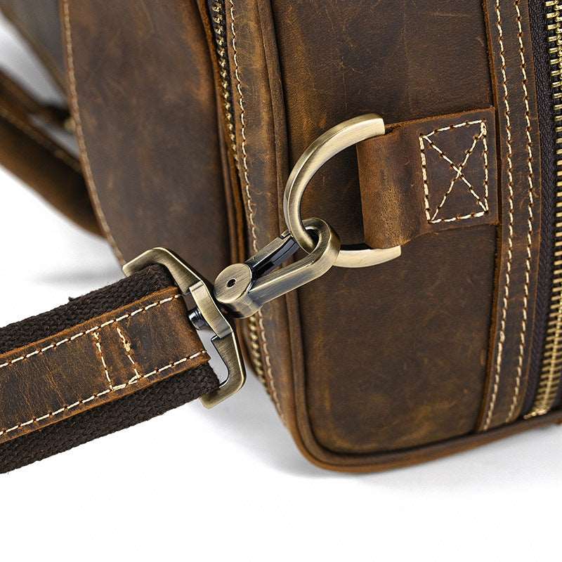 Luxury Large Capacity Retro Leather Travel Bag - By Qivii