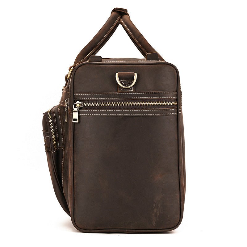 Luxury Large Capacity Retro Leather Travel Bag - By Qivii