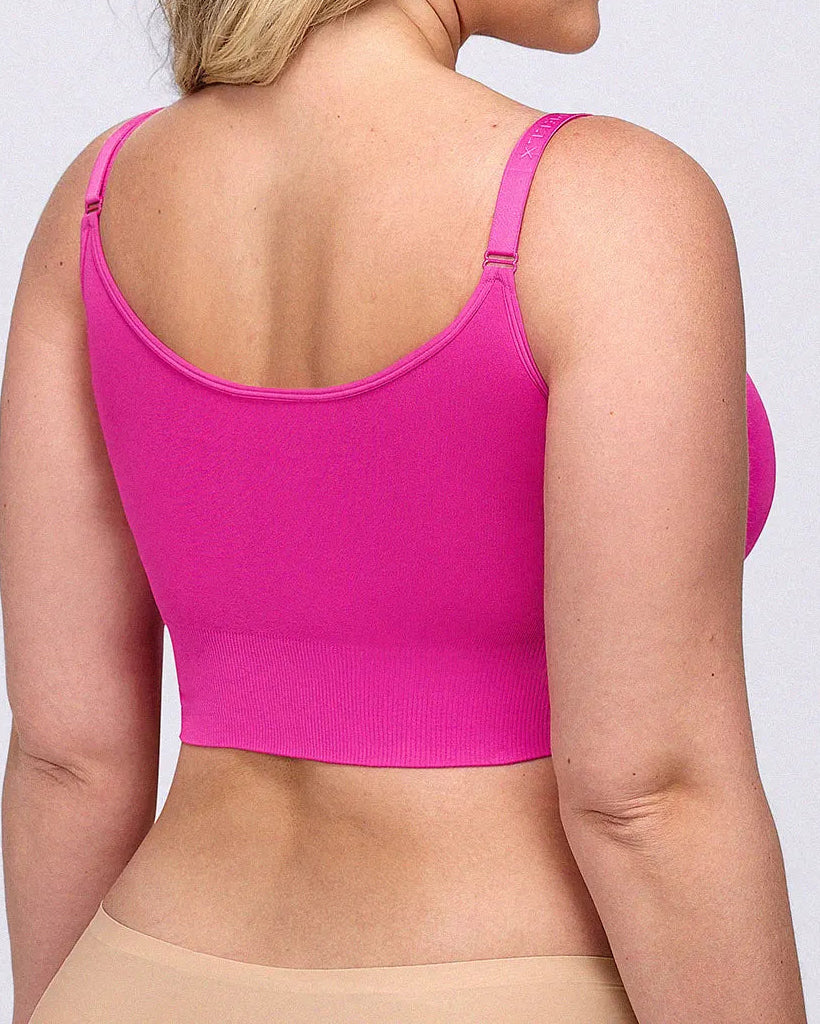 Adjustable Strap Front Hook Smoothing Unlined Wireless Bra