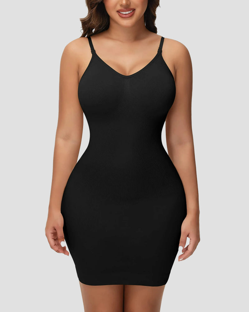 Suspenders Seamless Tummy Control Shapewear Mini Dress
