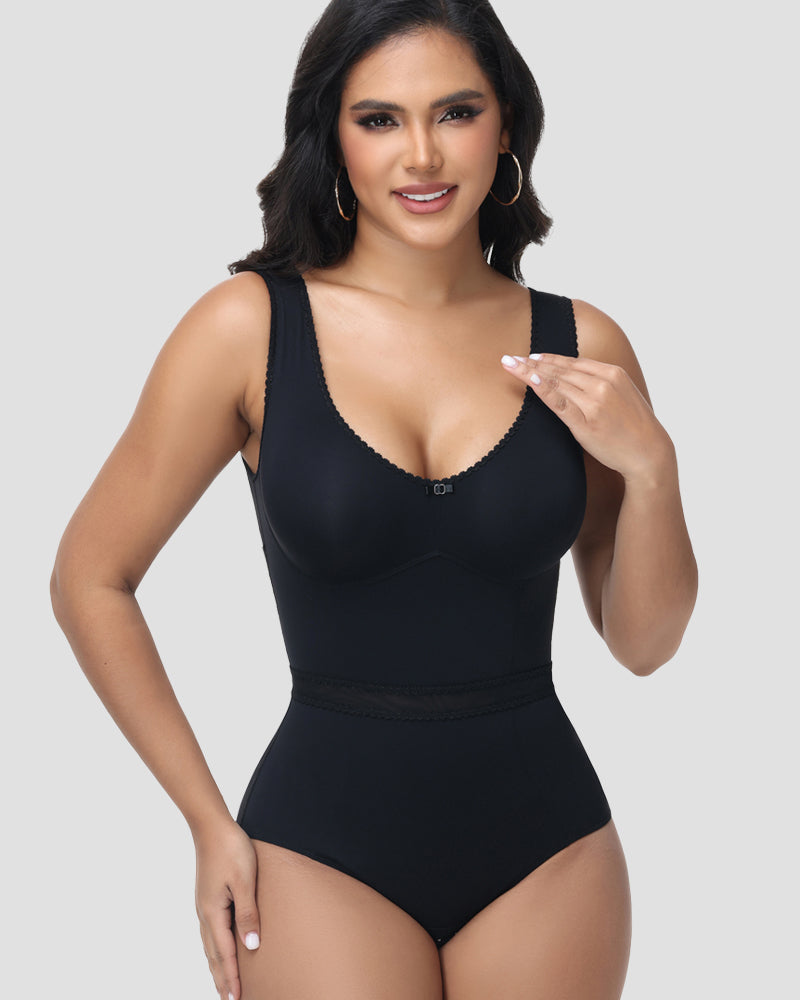 Shapshe® Lace Slimming Tummy Control Shapewear Bodysuit