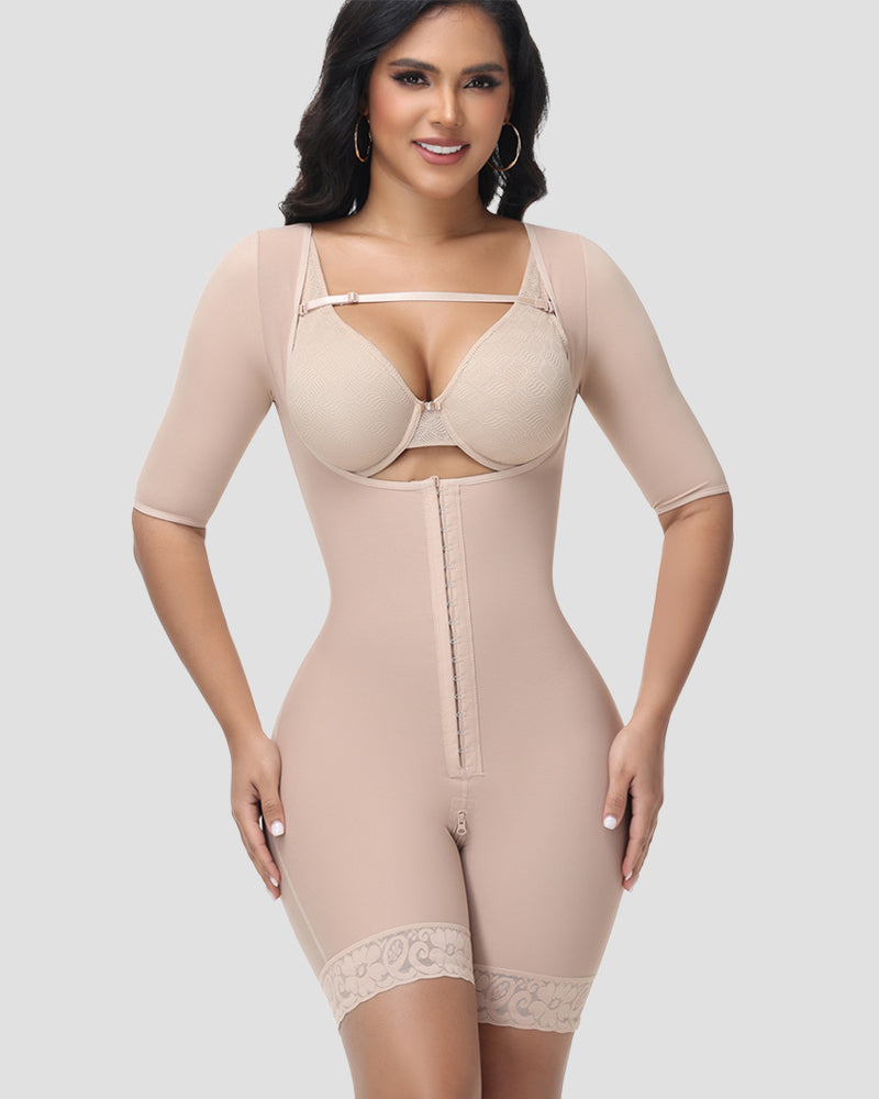 Shapshe® Fajas Colombianas Short Sleeve Hip Lift Body Shaper