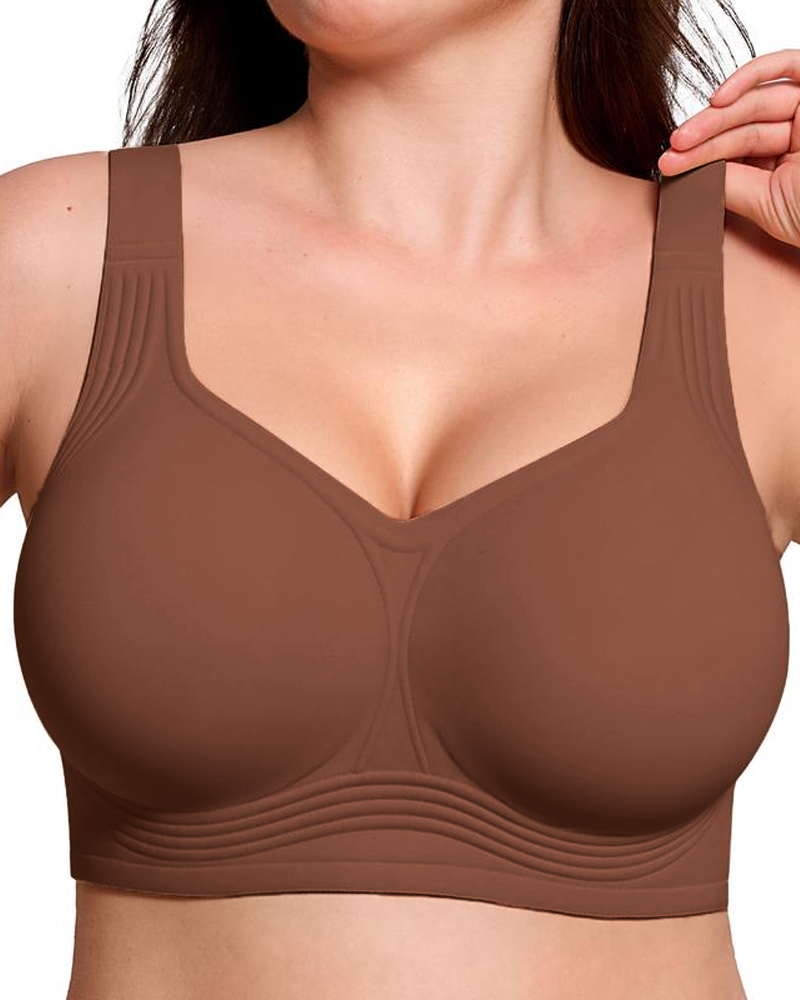 Seamless Wire-Free Full Coverage Push-Up Bra