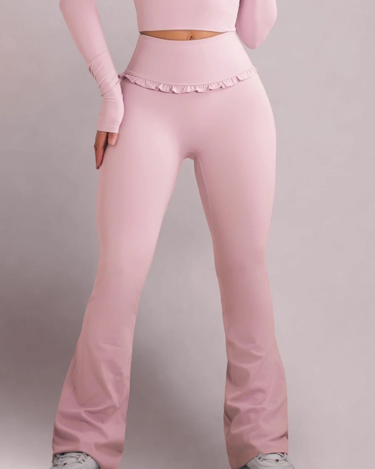Ballet Ruffled Flare Leggings - By Qivii