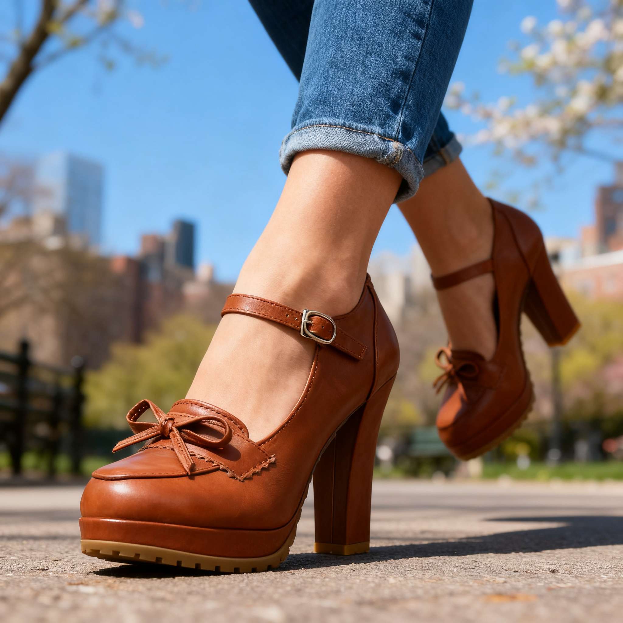 Ashley Bow-Tie Buckle Pumps