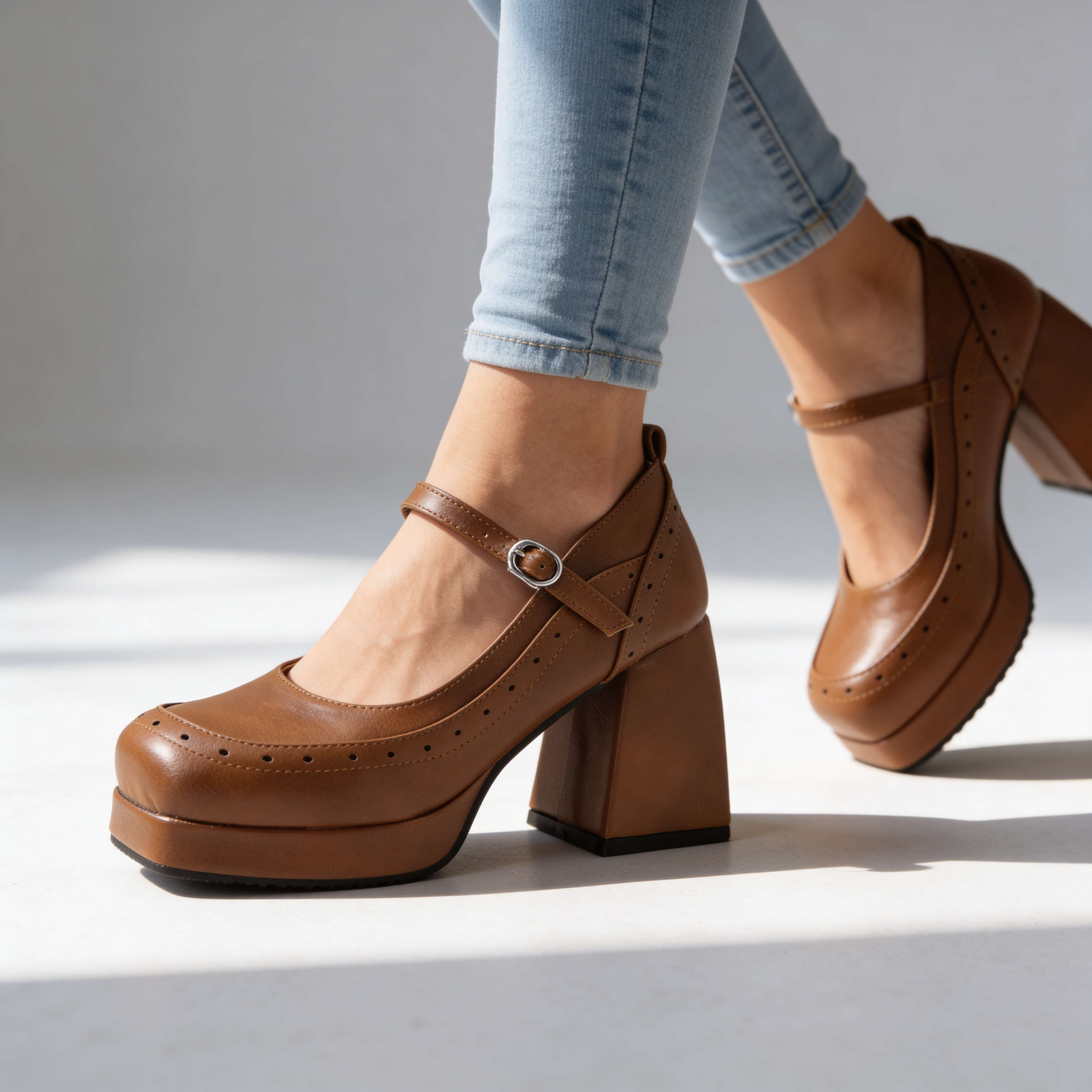 Amelia Brogue Heels