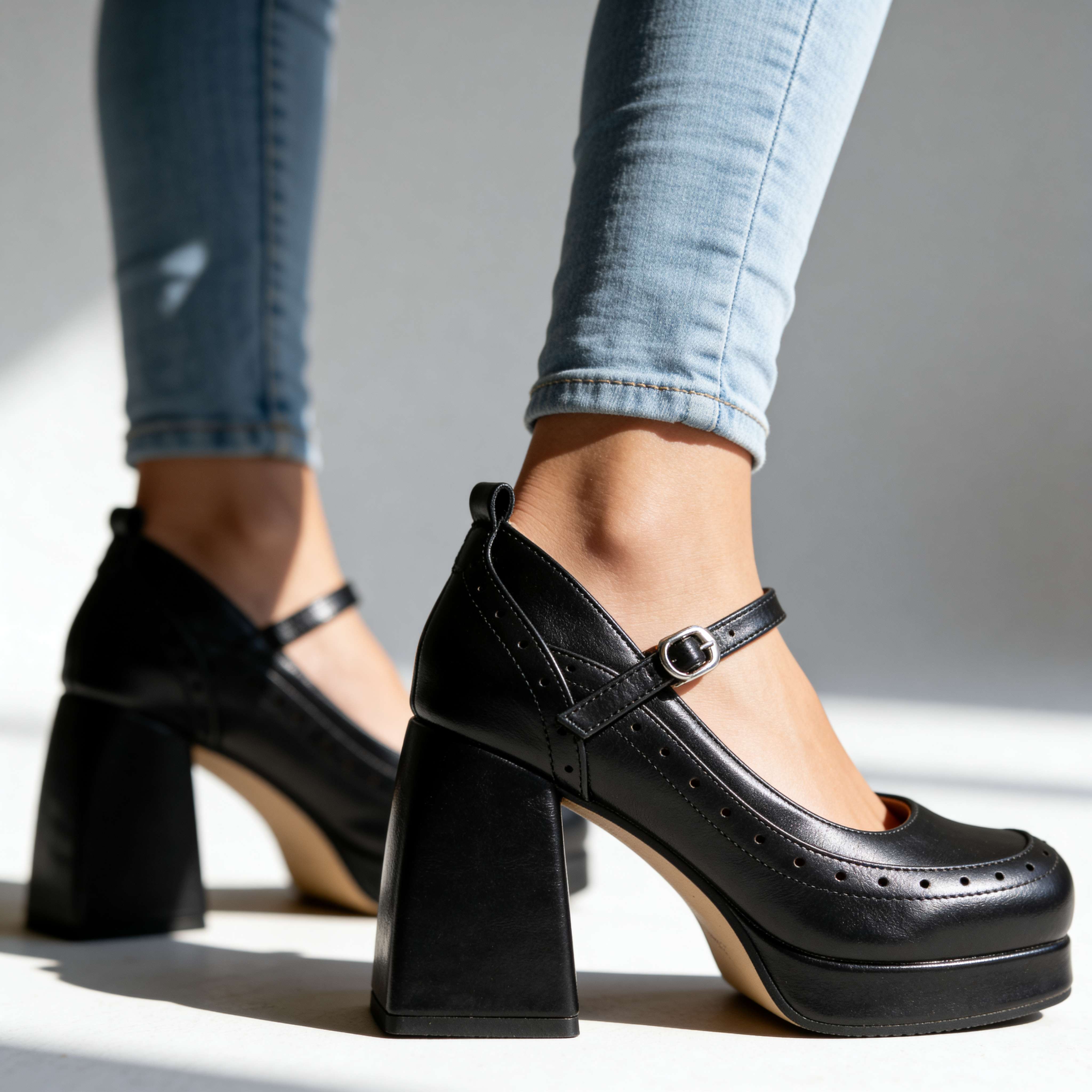 Amelia Brogue Heels