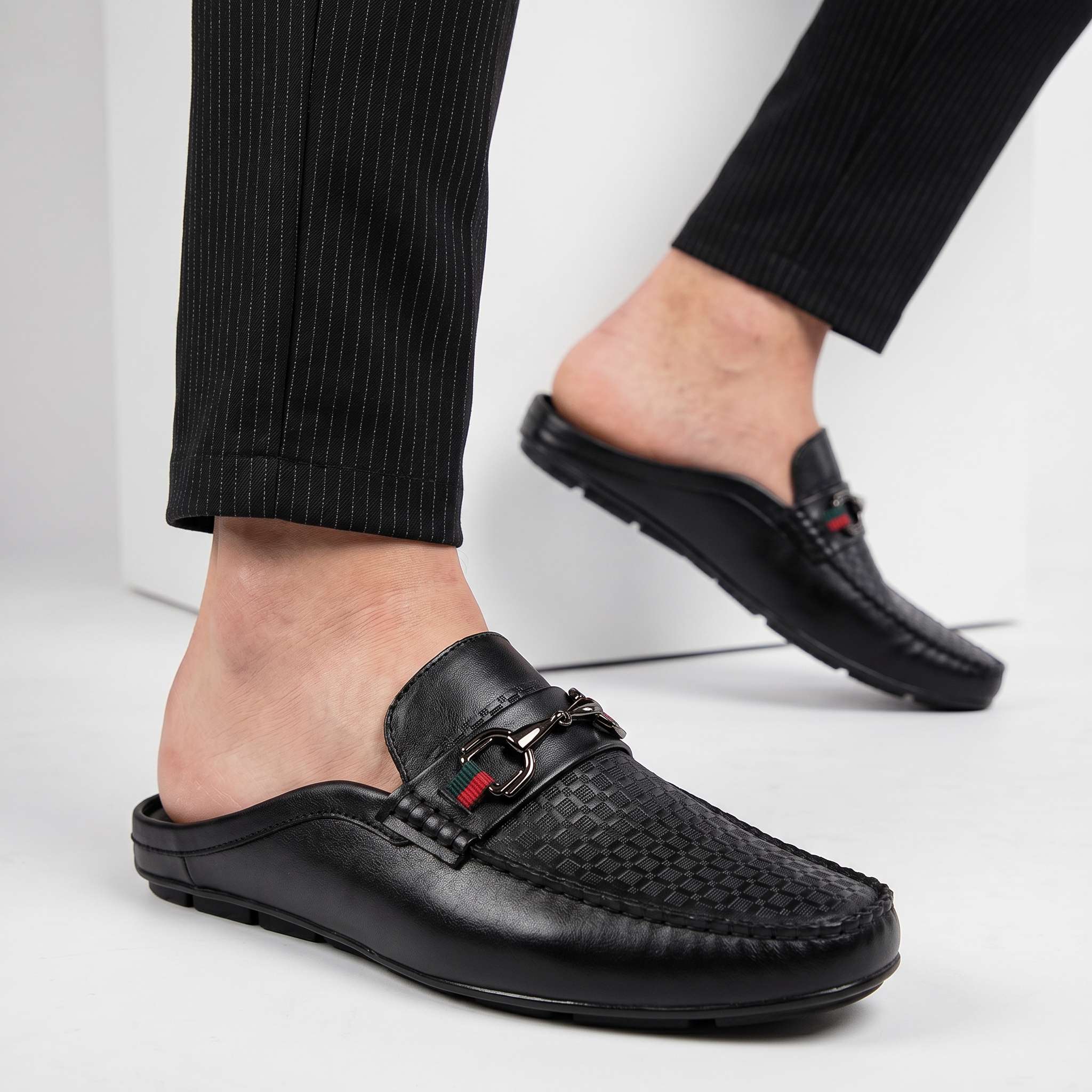 Verrano Leather Mule Loafers