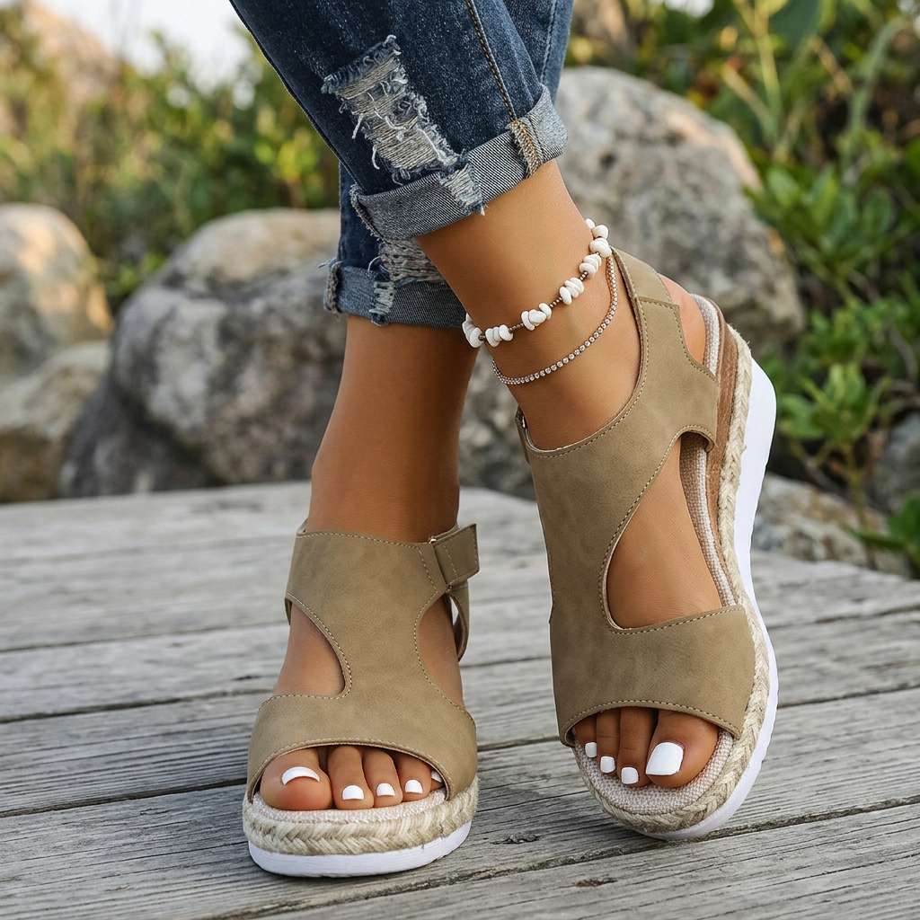 Sophia Wedge Sandals