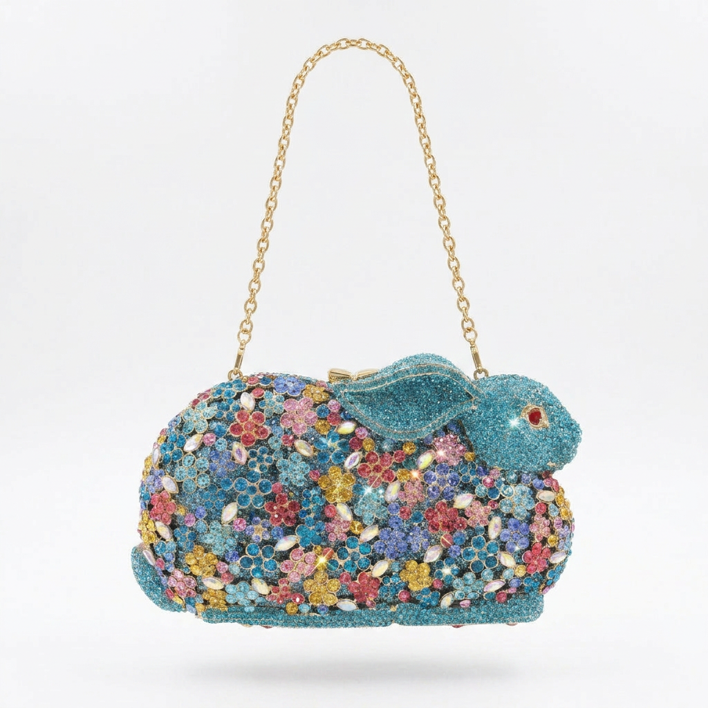 Bunny Crystal Clutch - By Qivii