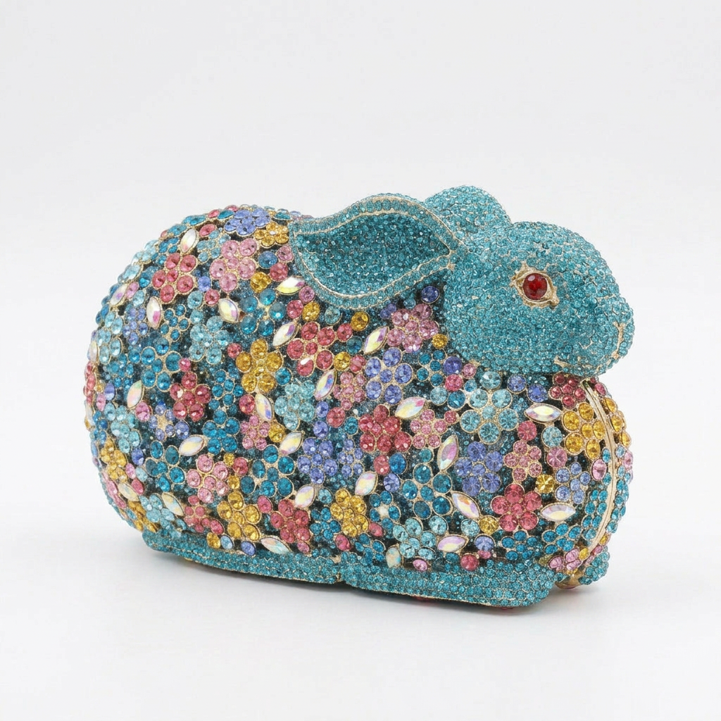 Bunny Crystal Clutch - By Qivii