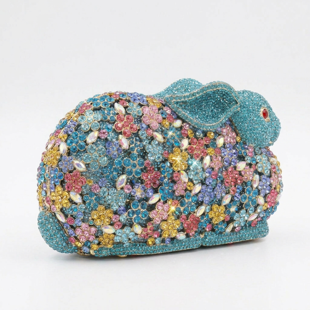 Bunny Crystal Clutch - By Qivii
