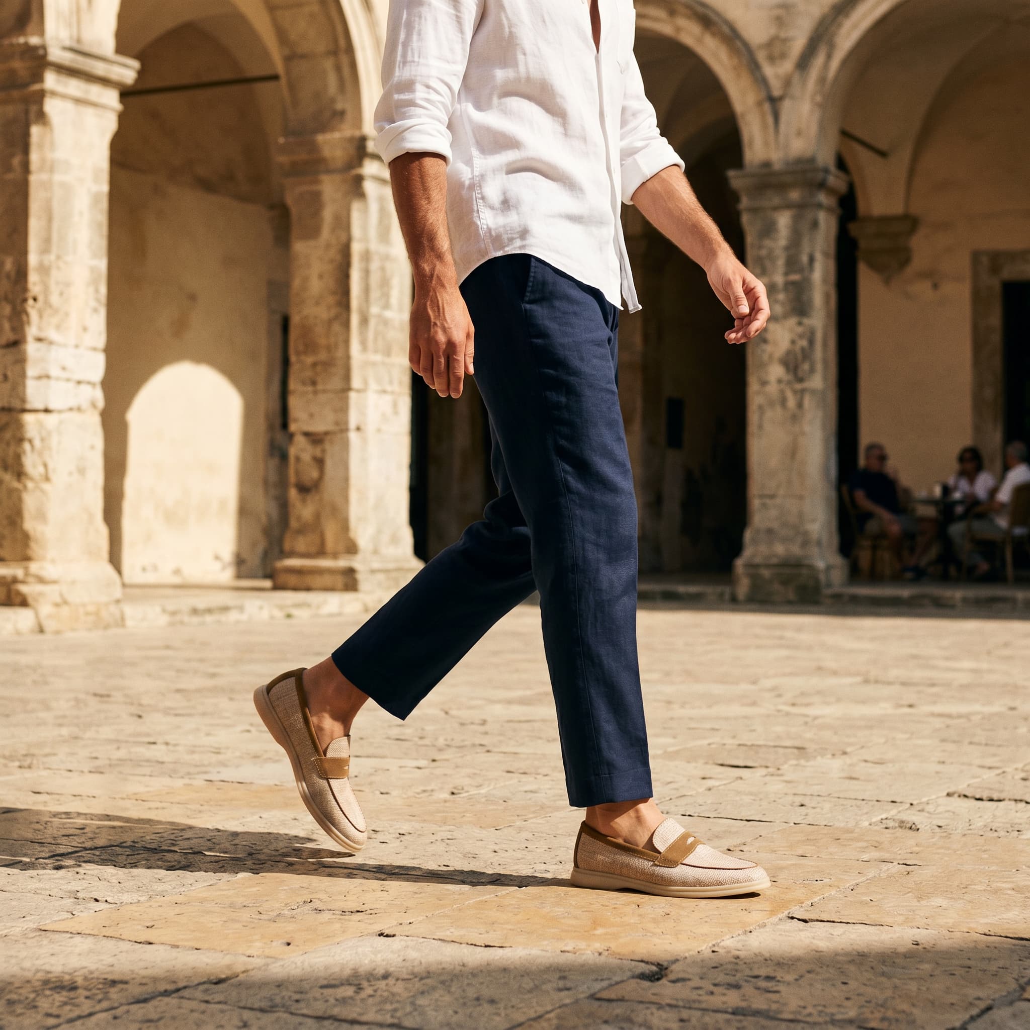 Newbury Linen Penny Loafer