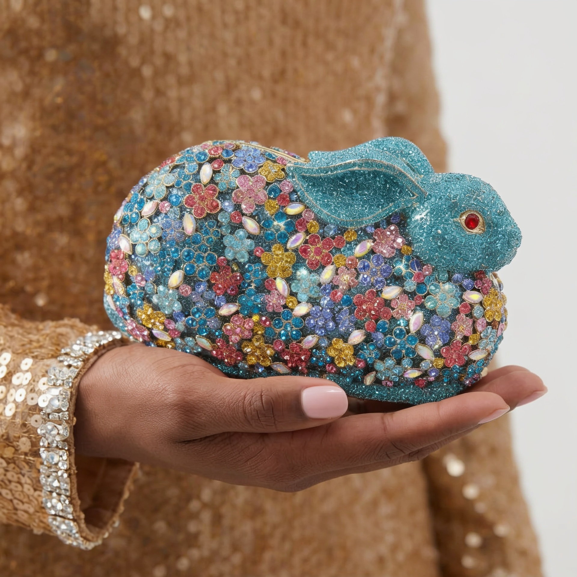 Bunny Crystal Clutch - By Qivii