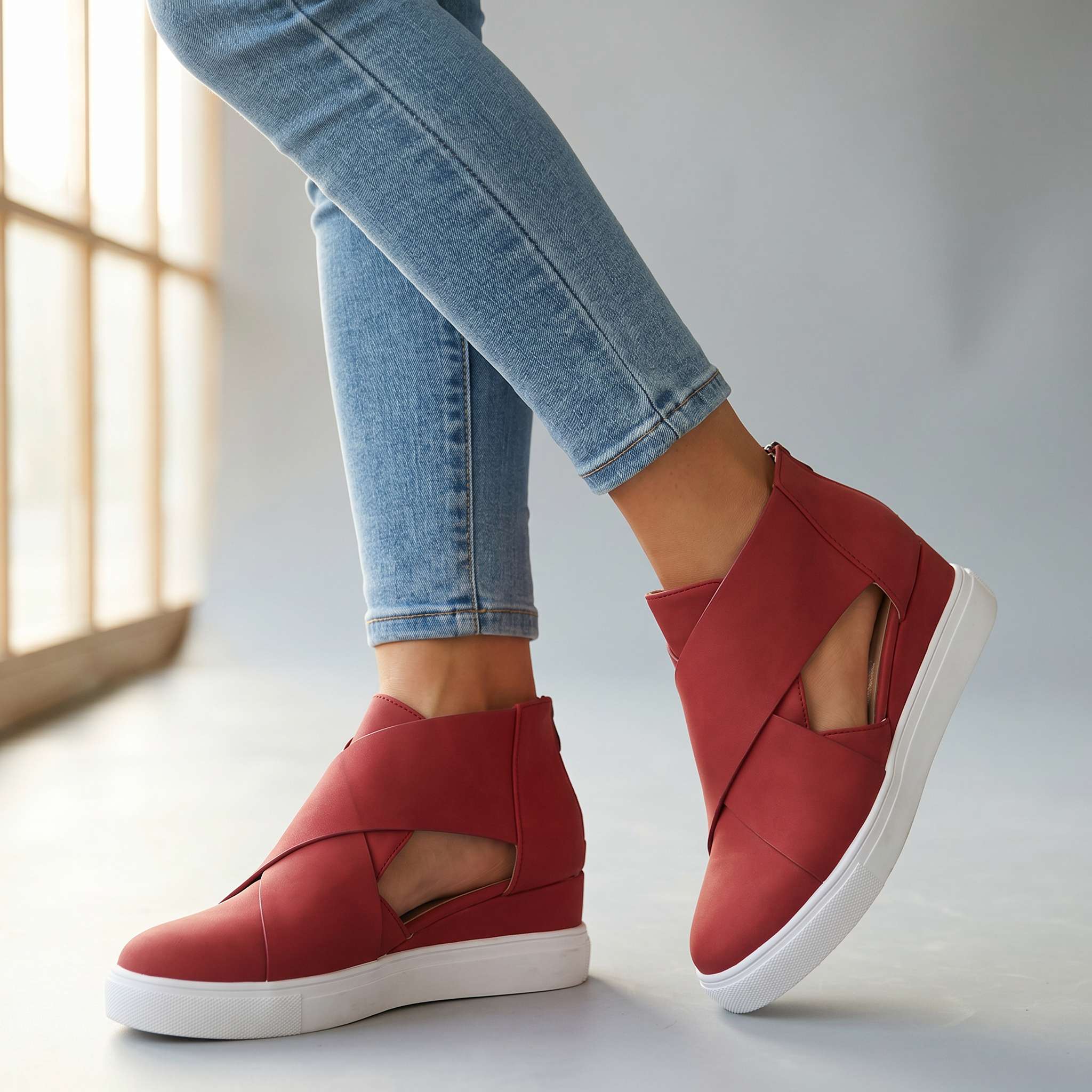 Makenzie Open Crossover Sneakers