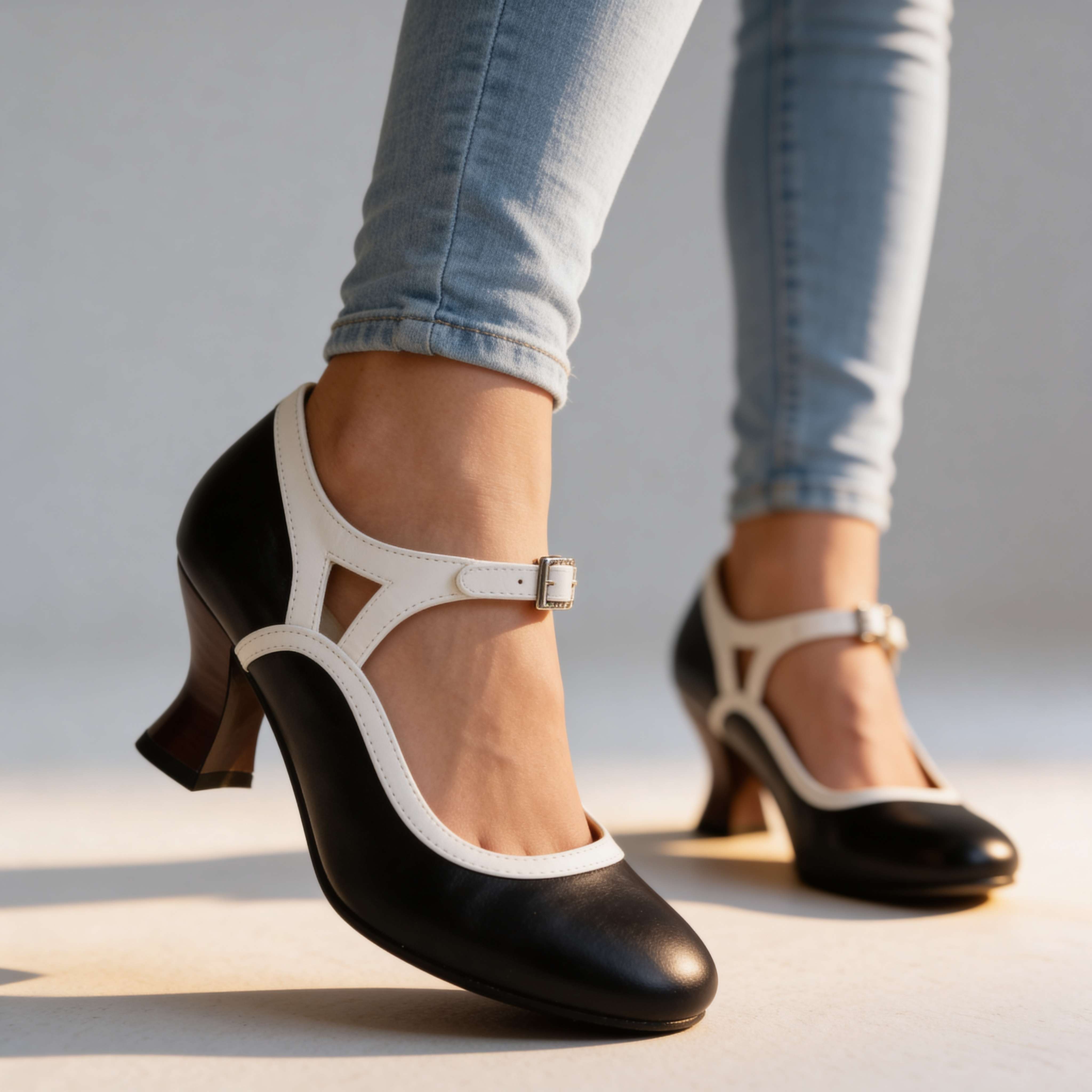 Alissa Buckle Strap Loafers