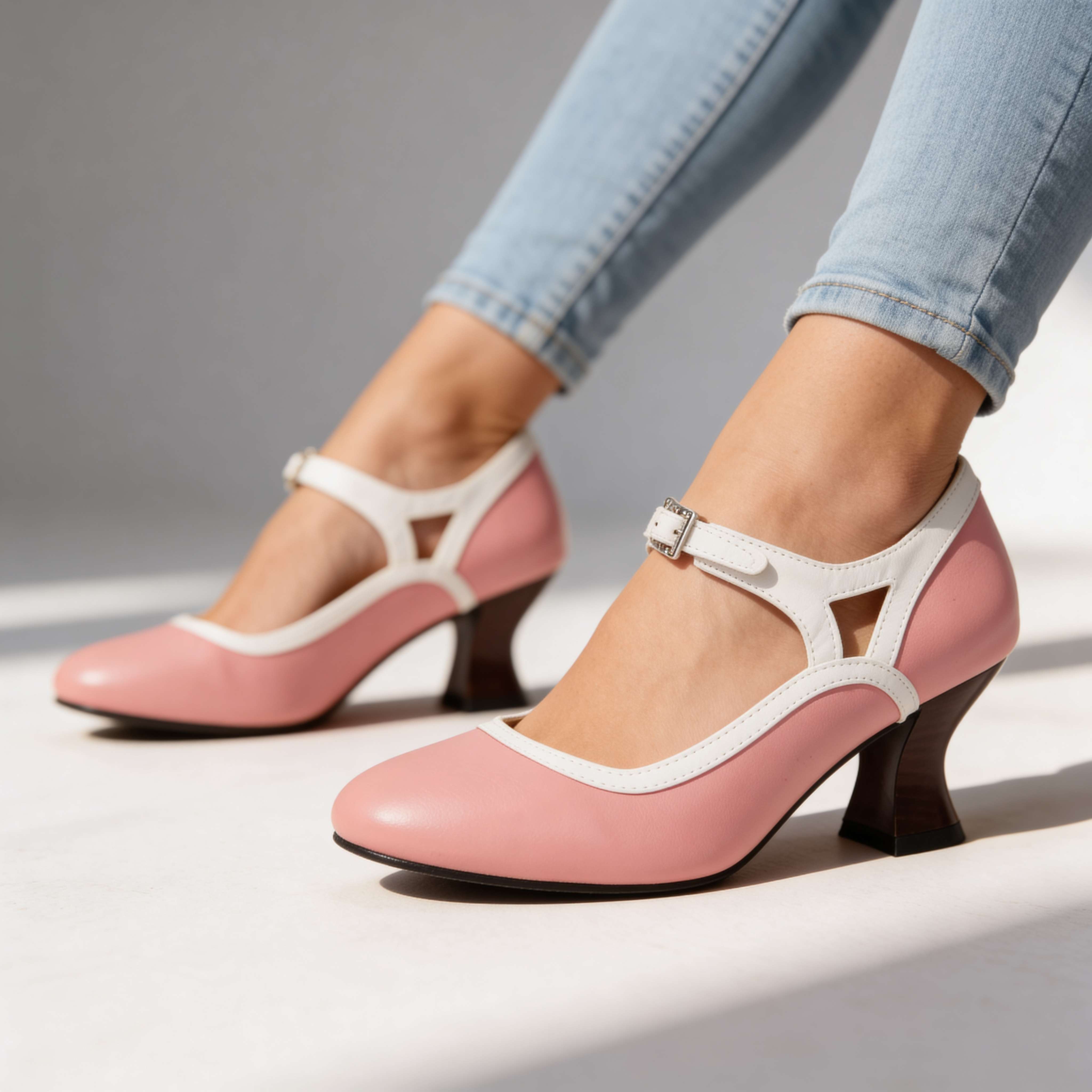 Alissa Buckle Strap Loafers