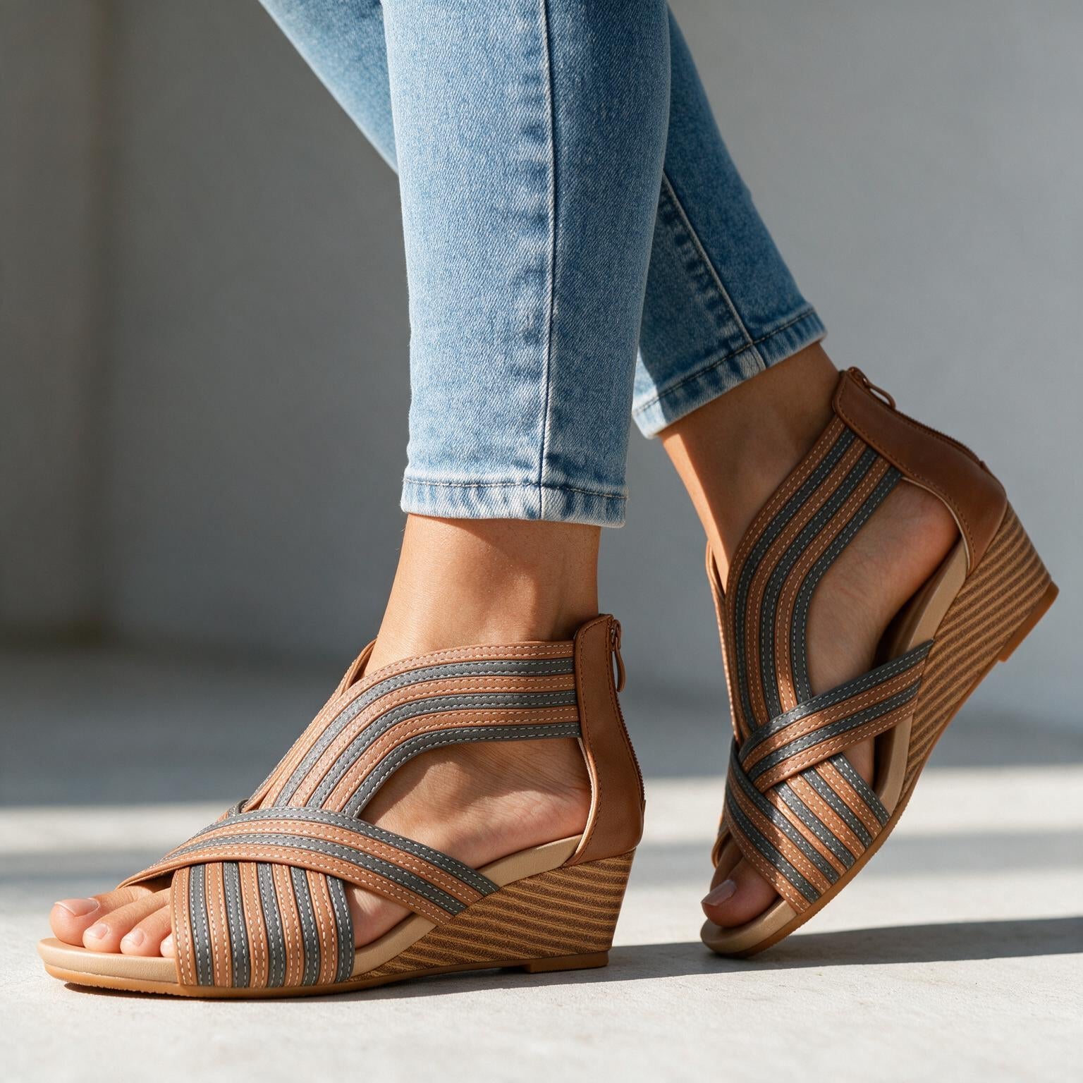Audrey Cross-Strap Heels