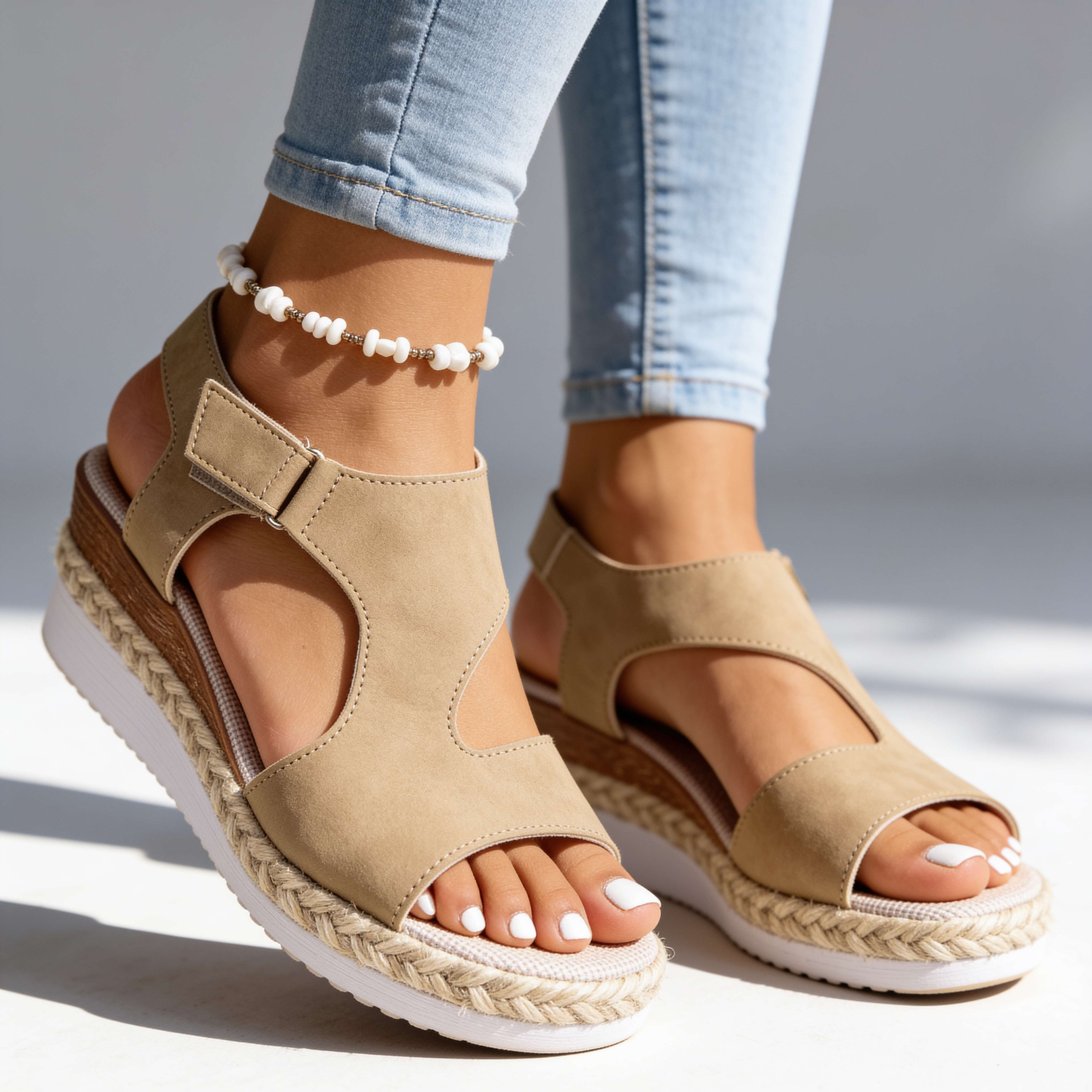 Sophia Wedge Sandals