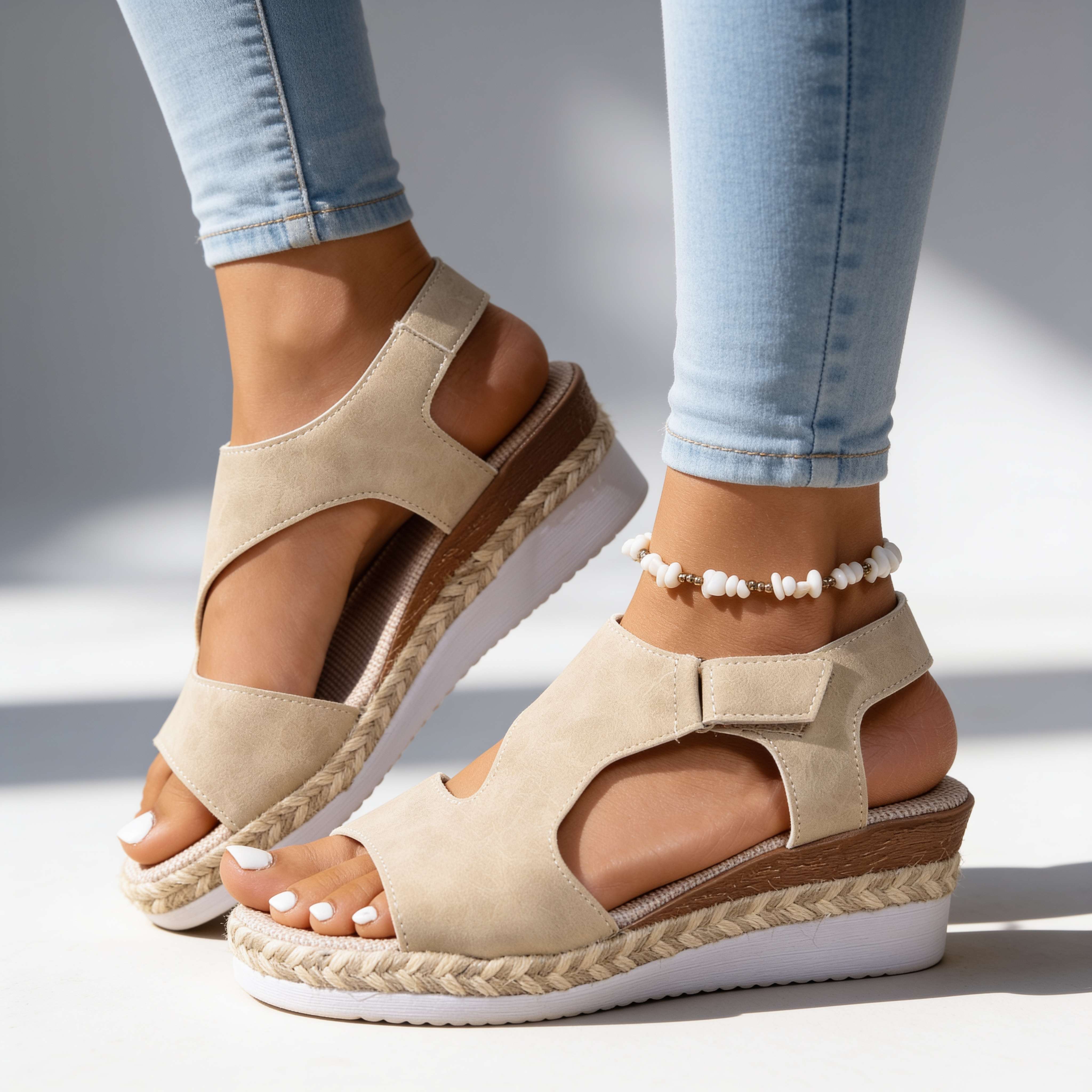 Sophia Wedge Sandals