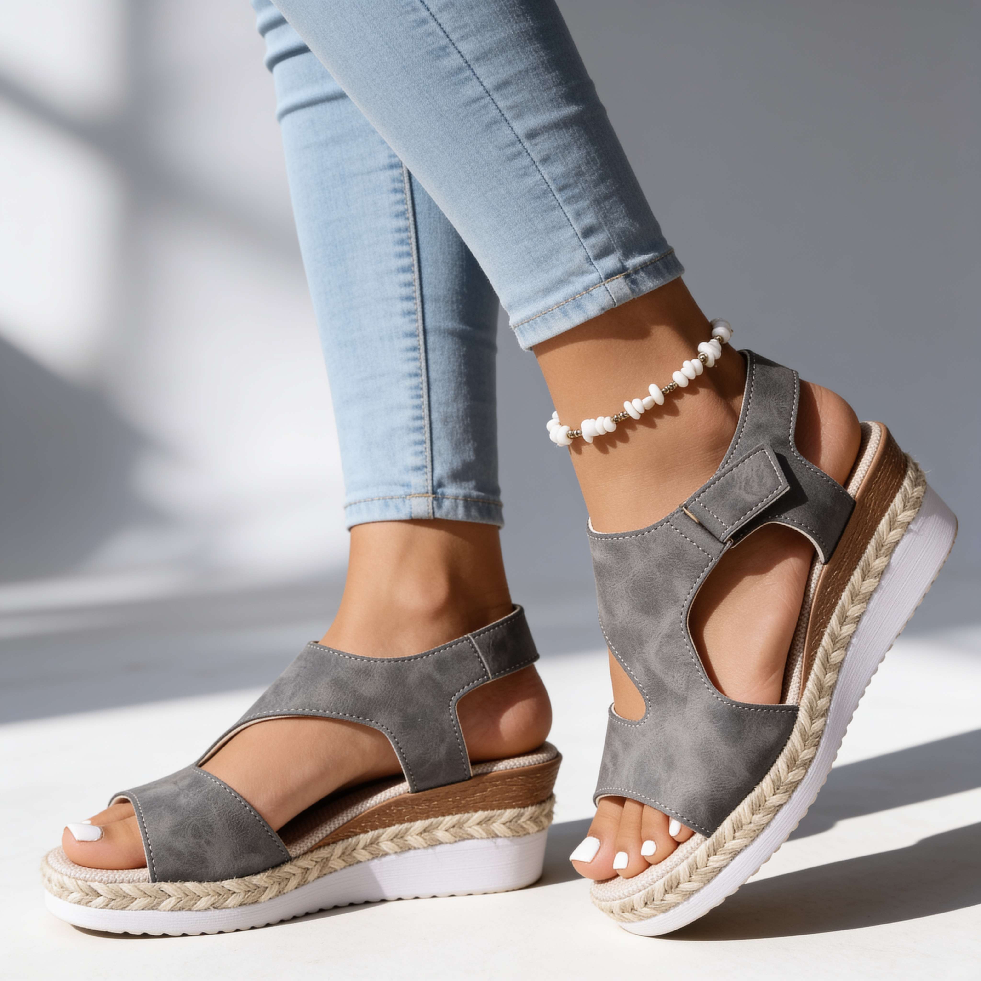 Sophia Wedge Sandals