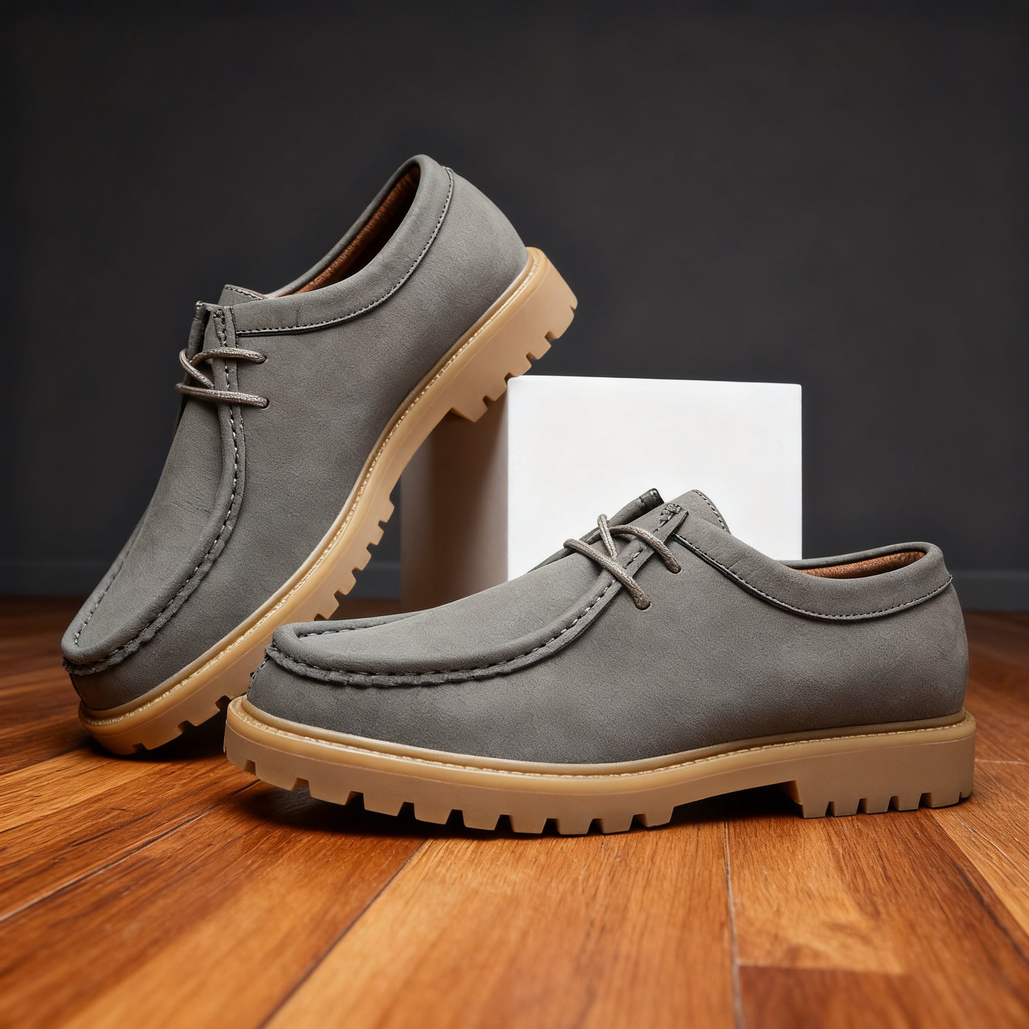 John Mason Leather Moc-Toe