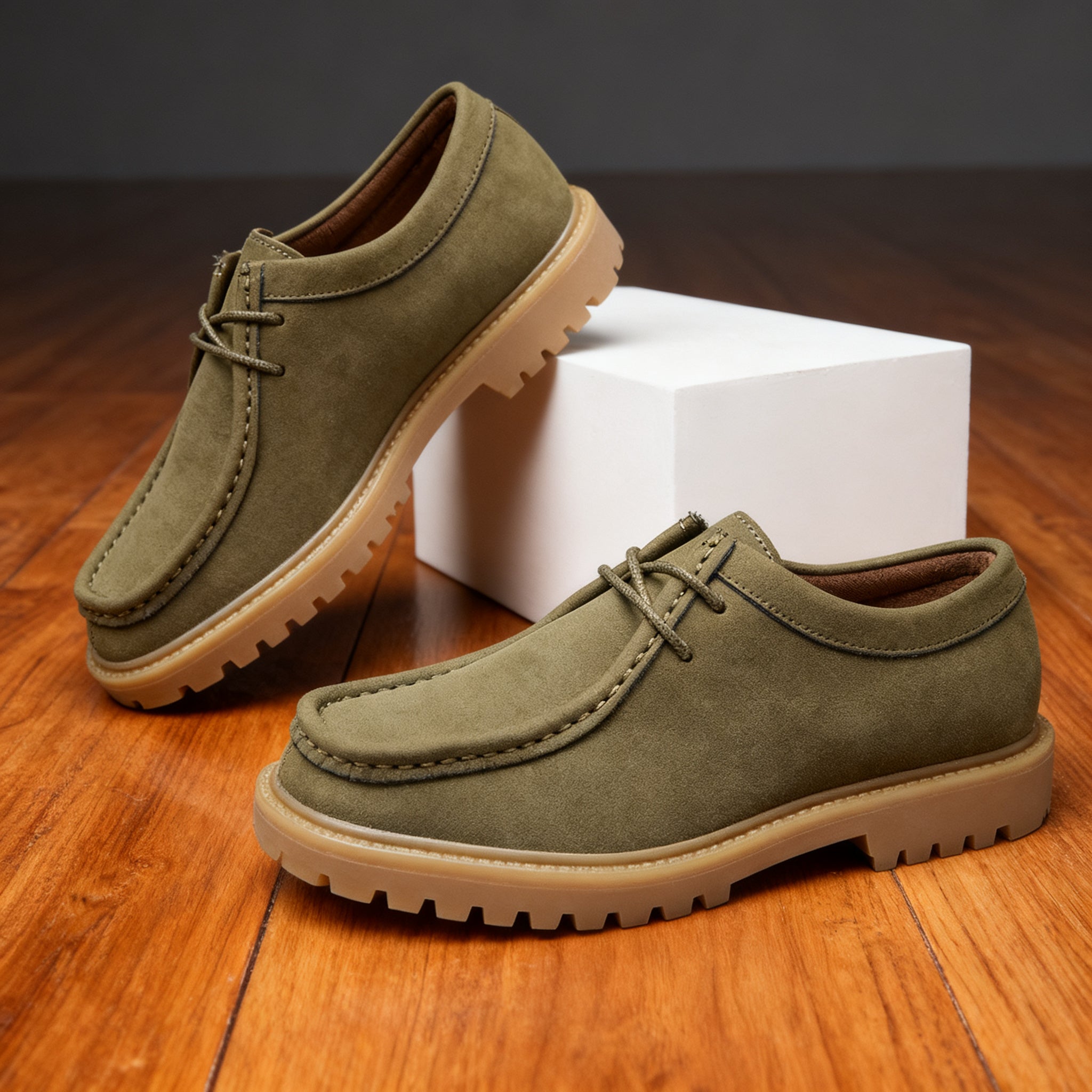 John Mason Leather Moc-Toe