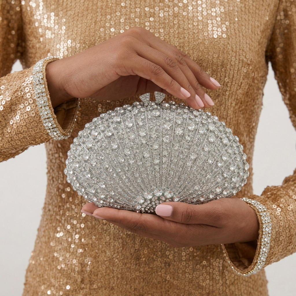 Mélusine Clutch in Vegan Leather - By Qivii
