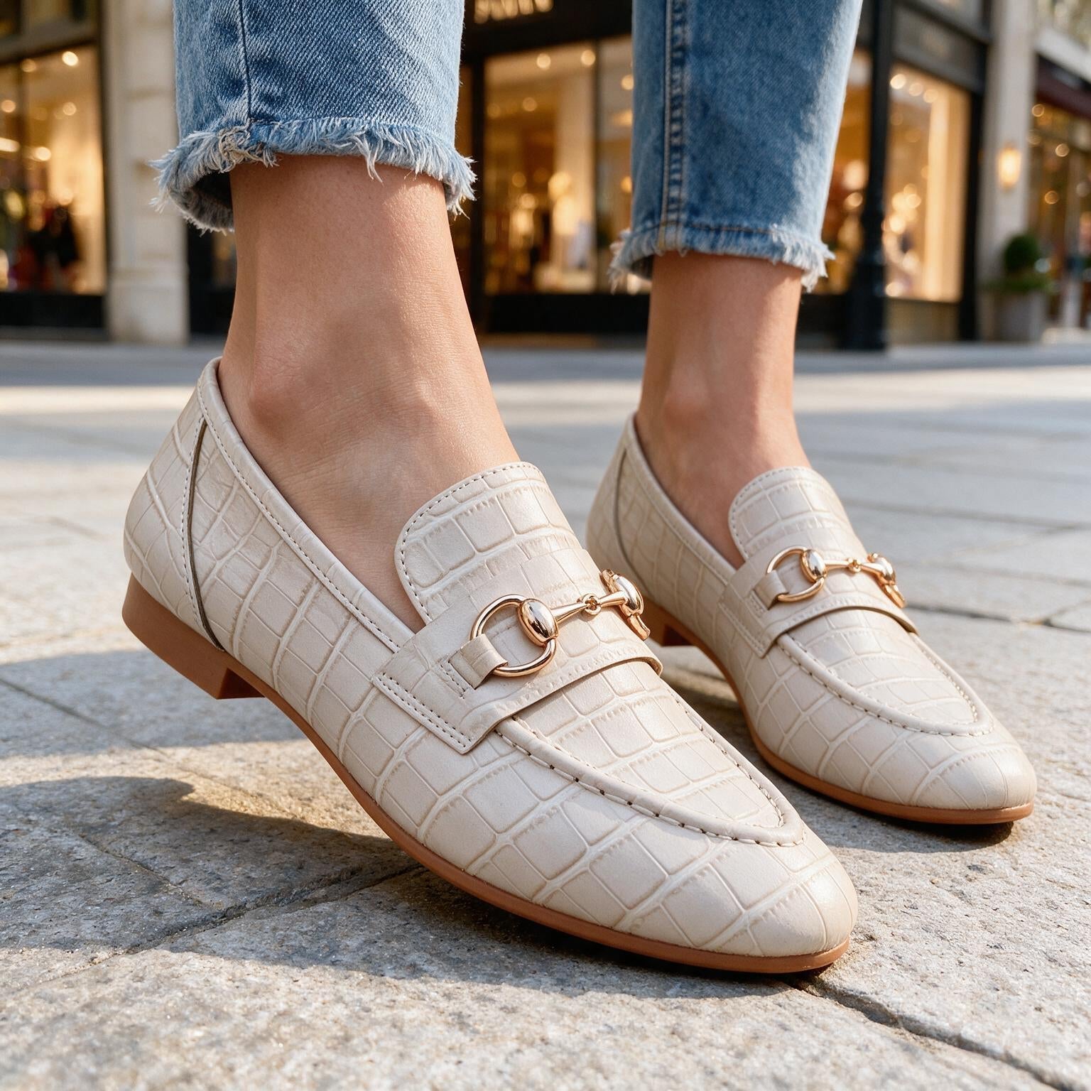 Louise Leather Horsebit Loafers