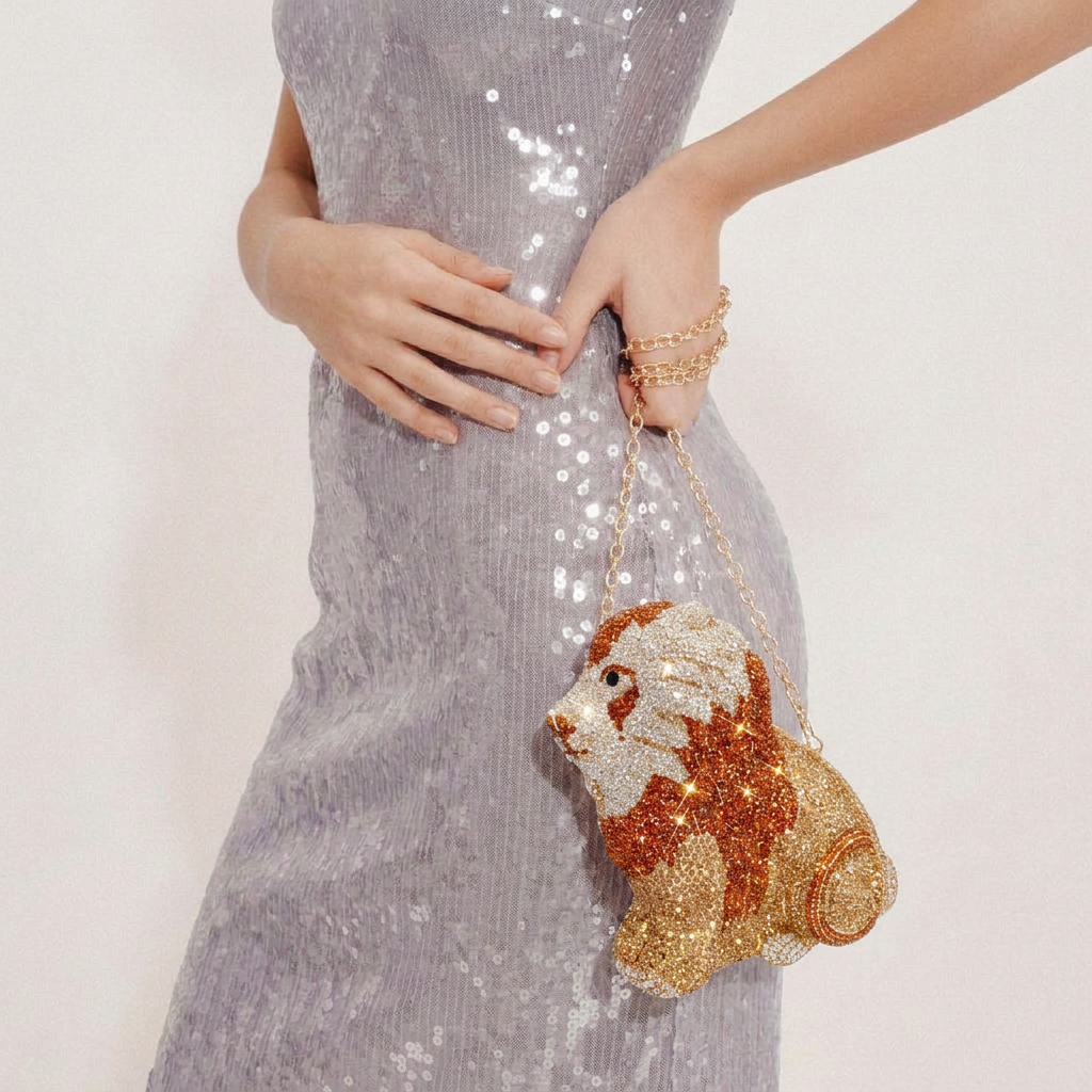 Regal Crystal Clutch - By Qivii
