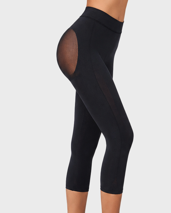 Invisible High Waisted Butt Lifting Capri Shaper Pants